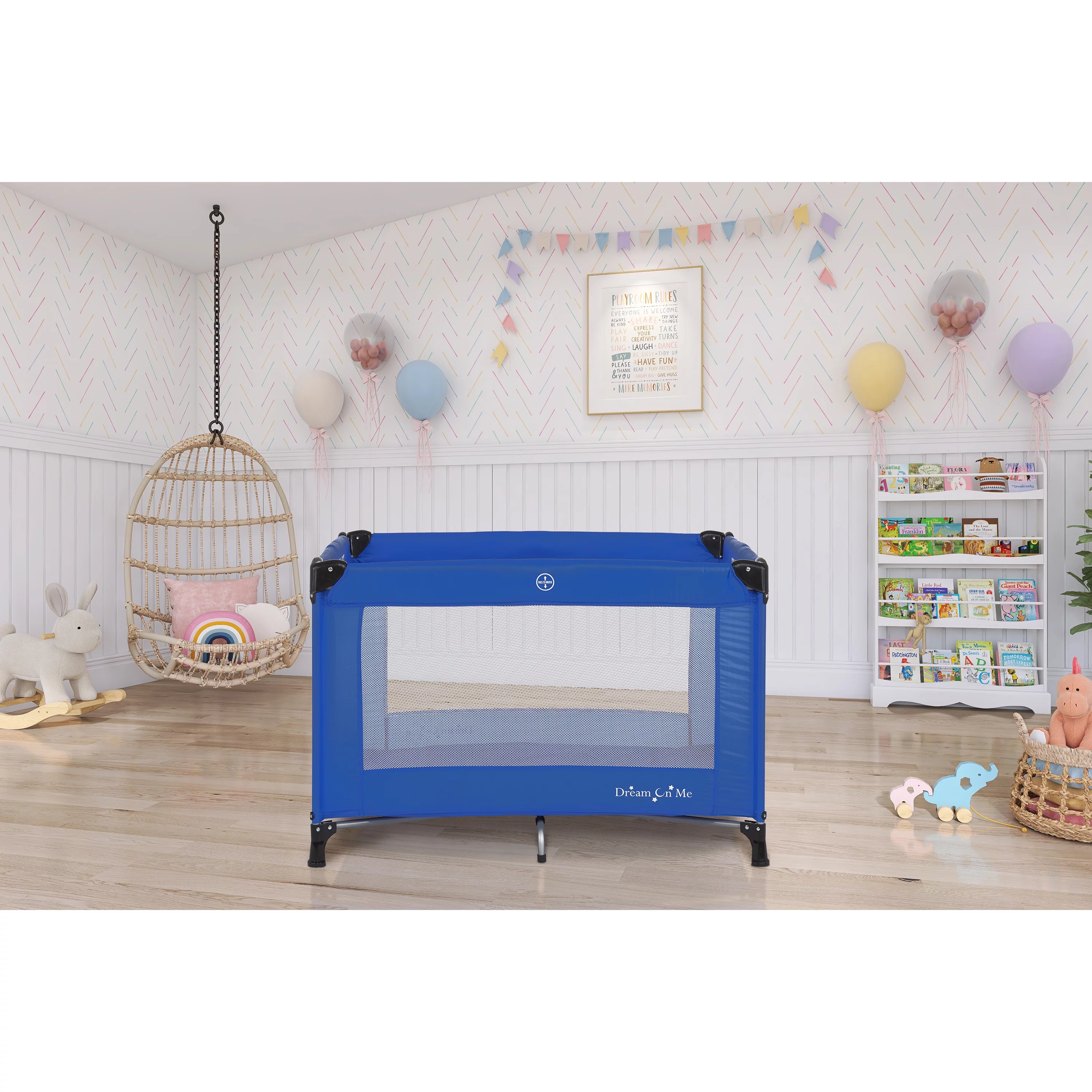 Dream On Me Nest Portable Play Yard with Carry Bag and Shoulder Strap, Pink - Womvr