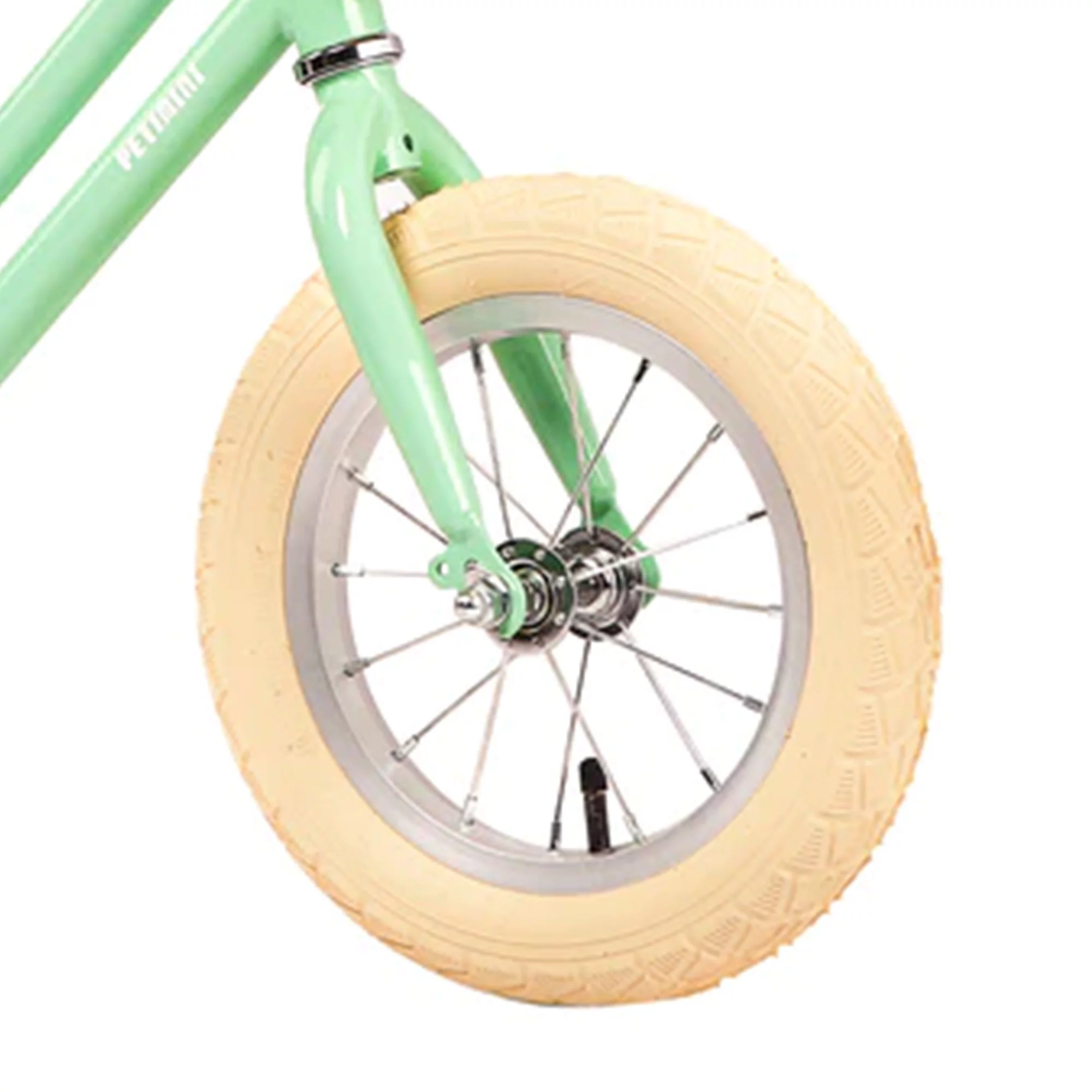 Petimini 12 Inch Kids Balance Bike with Basket for 2-6 Year Olds, Peach - Womvr