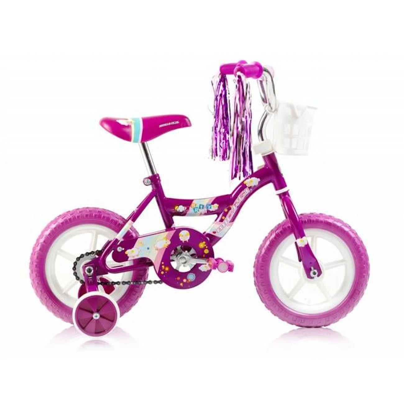 12 in. Girls BMX Bicycle, Purple - 12 x 7 x 28 in. - Womvr
