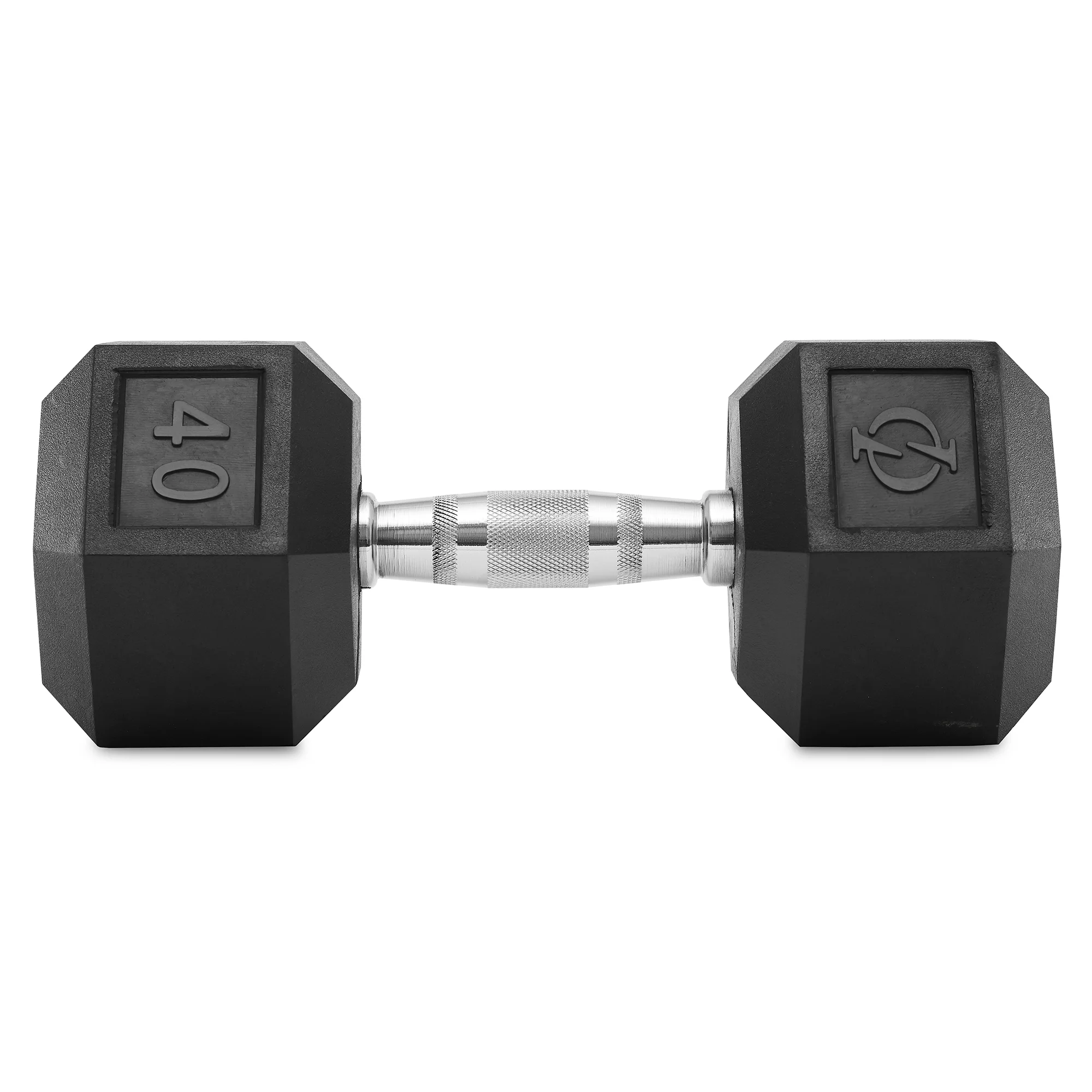 Philosophy Gym Rubber Coated Hex Dumbbell Hand Weight, 45 lbs - Womvr