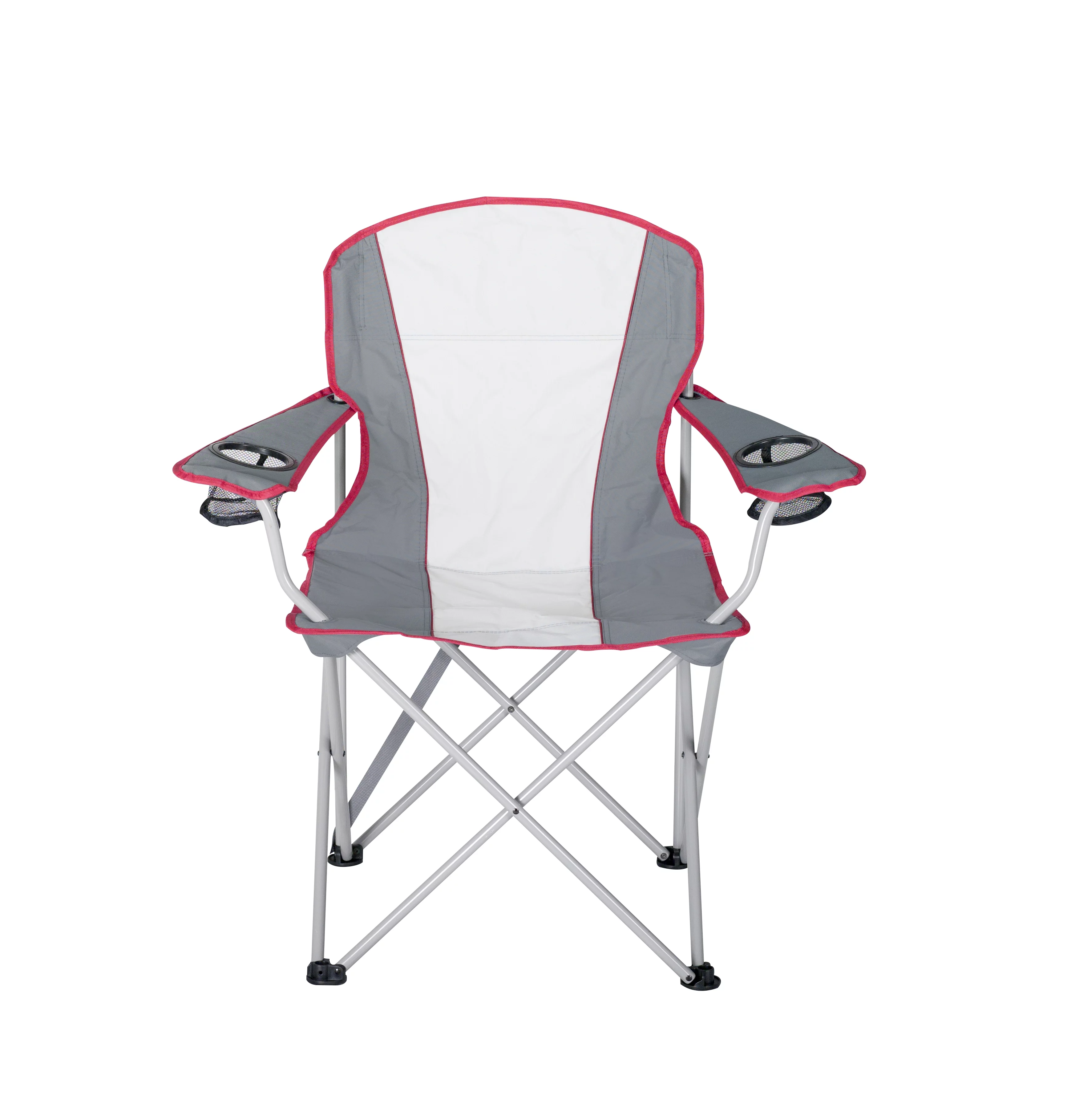 Ozark Trail, Adult Oversized Quad Chair, 9.2lbs, off White & Gray - Womvr