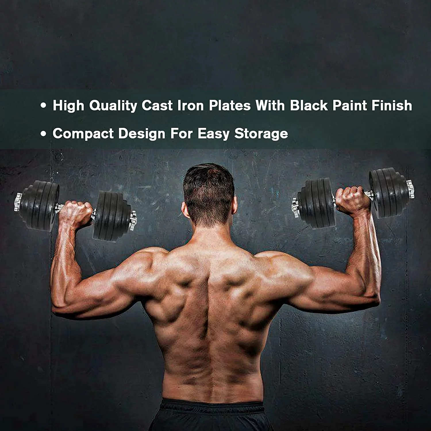 Cast Iron Adjustable Dumbbell Set - Womvr