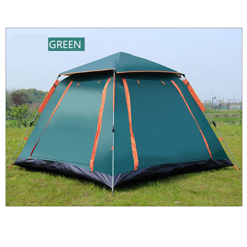 Outdoor 4/6 Person Automatic Quick-opening Tent, Travel Camping Tent,  Rainproof Sunshine-proof Tent Fishing Hiking Sunshine Shelter - Womvr