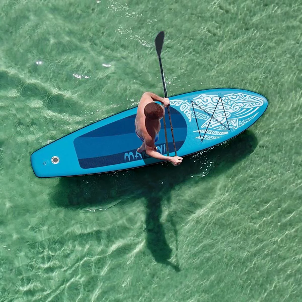 JSP Stand Up Inflatable Paddle Board 10.5' SUP Blow Up Boat 330 lb Capacity - Womvr