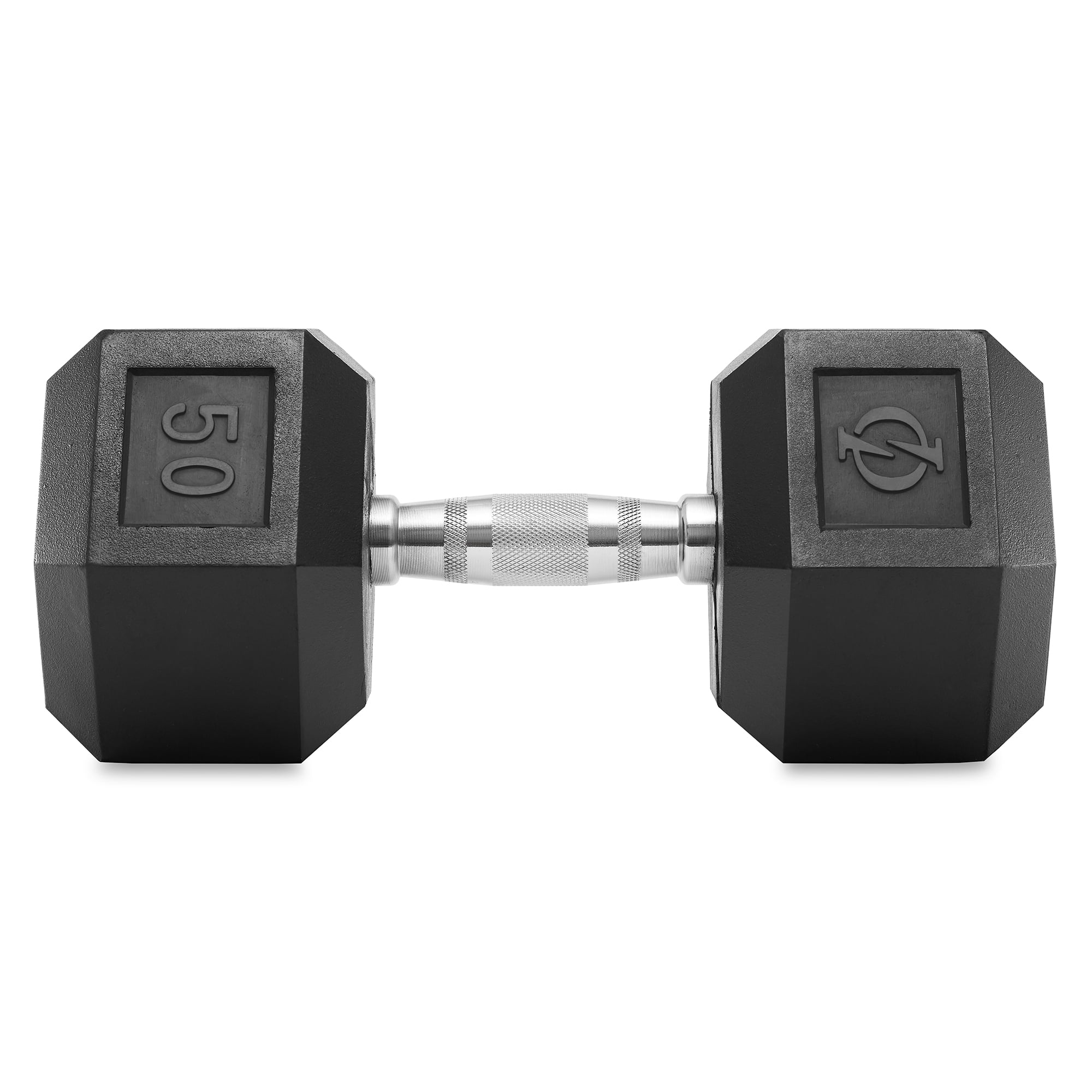 Philosophy Gym Rubber Coated Hex Dumbbell Hand Weight, 45 lbs - Womvr