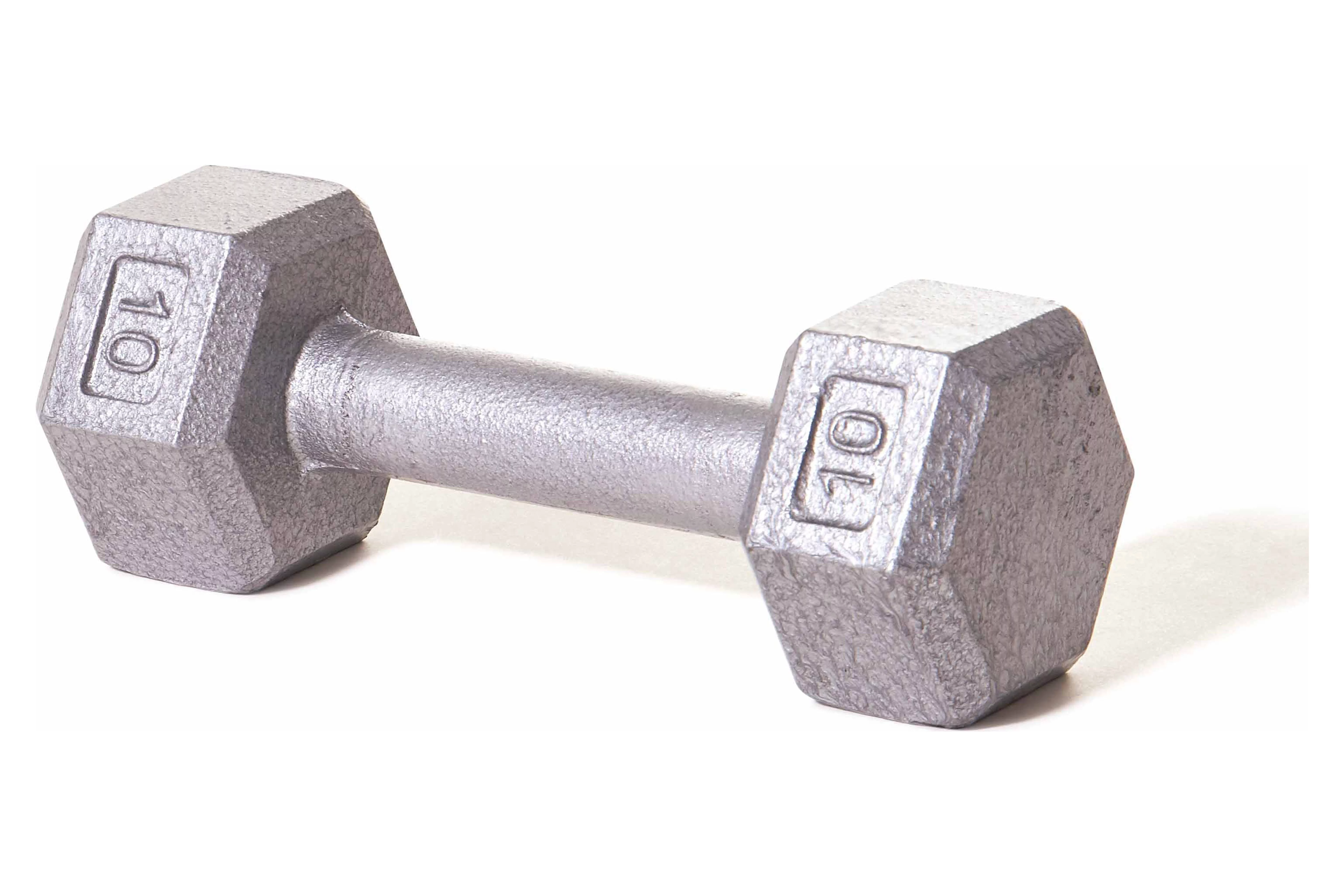 Champion Barbell?l Solid cast-iron Hex Dumbbell 3 -100lbs (SOLD INDIVIDUALLY) - Womvr