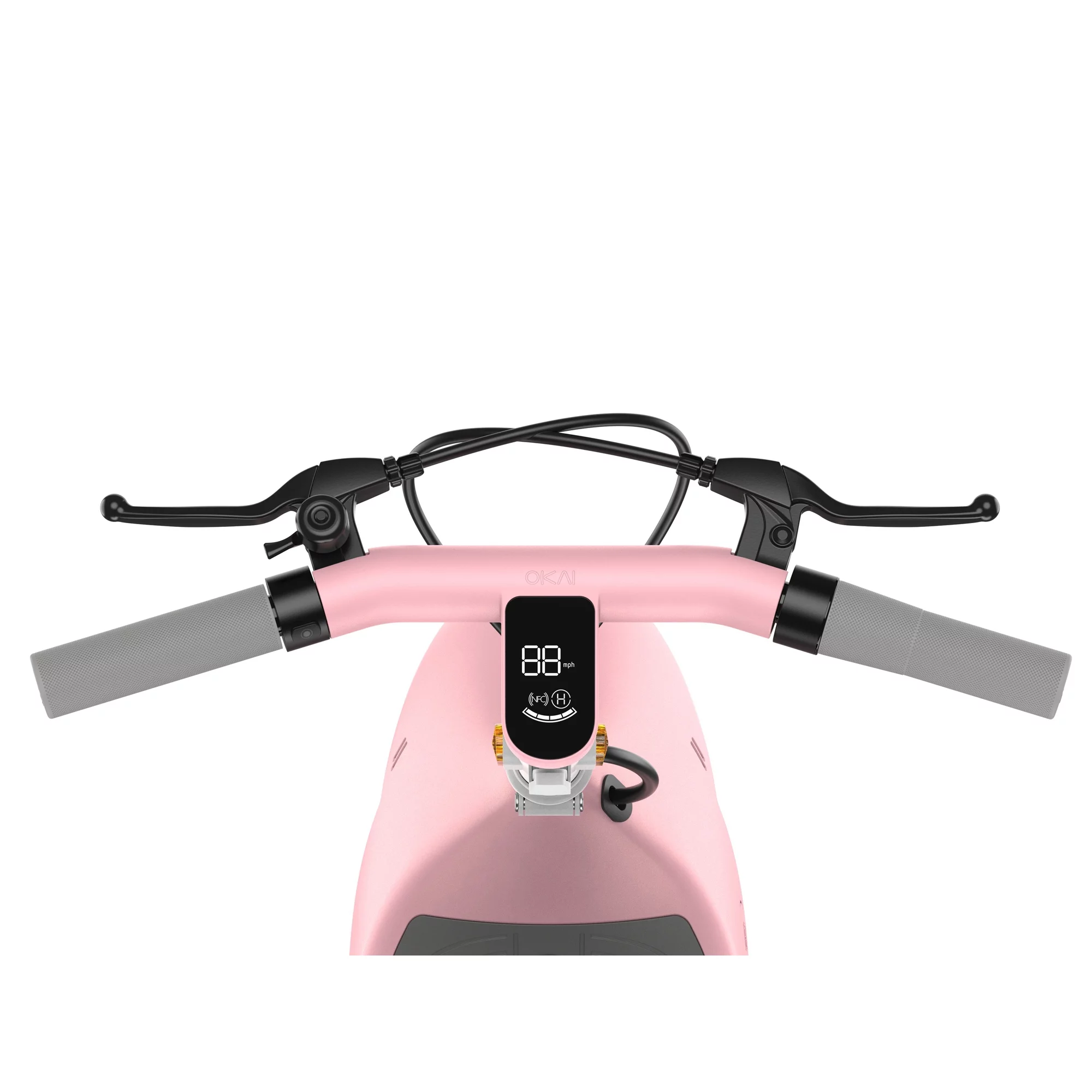 OKAI Ceetle Pro Electric Scooter with Foldable Seat w/35 Miles Operating Range & 15.5mph Max Speed - White - Womvr