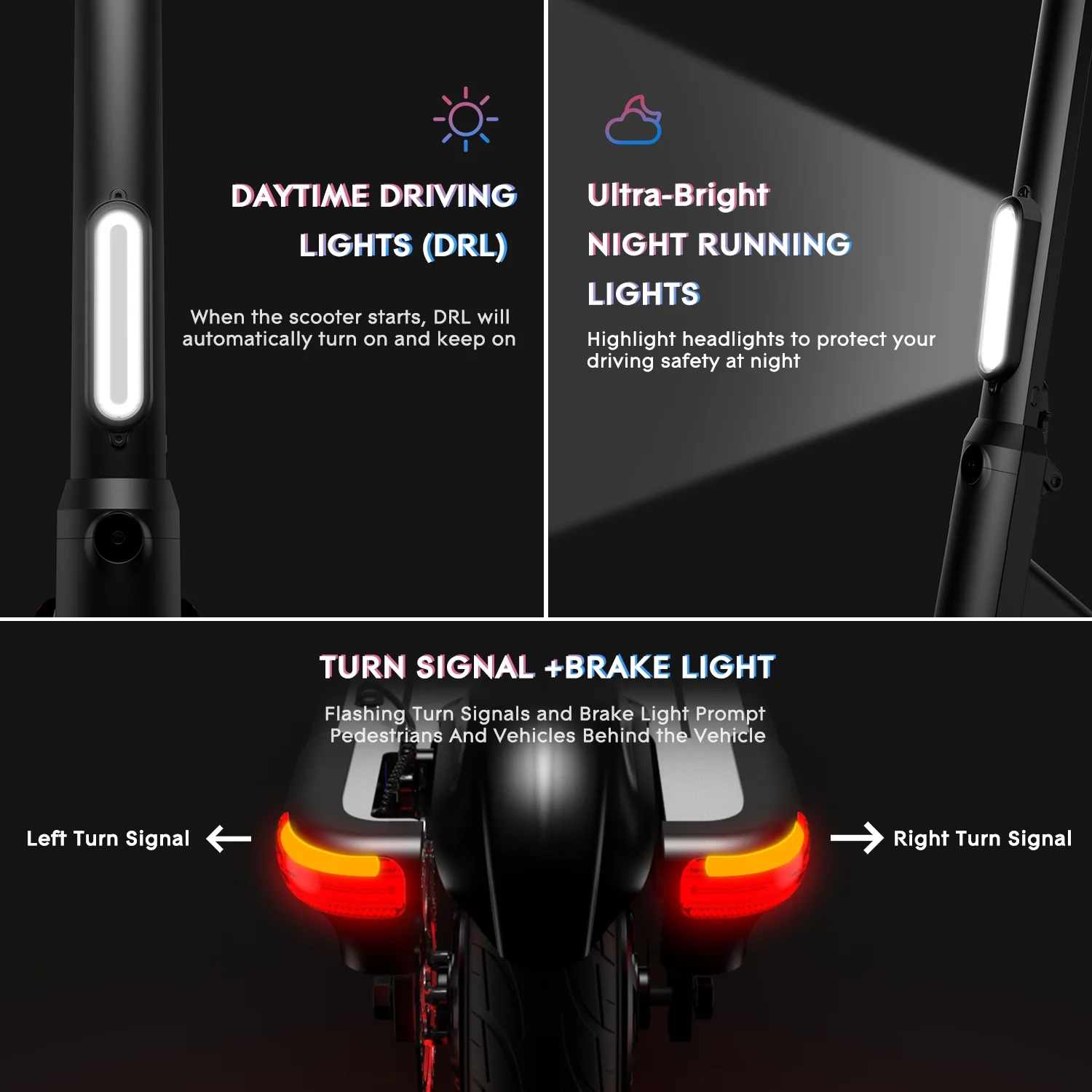 G-FORCE S10 Moped Electric Scooter for Adult, 500W Motor Foldable Commuter Scooter 10