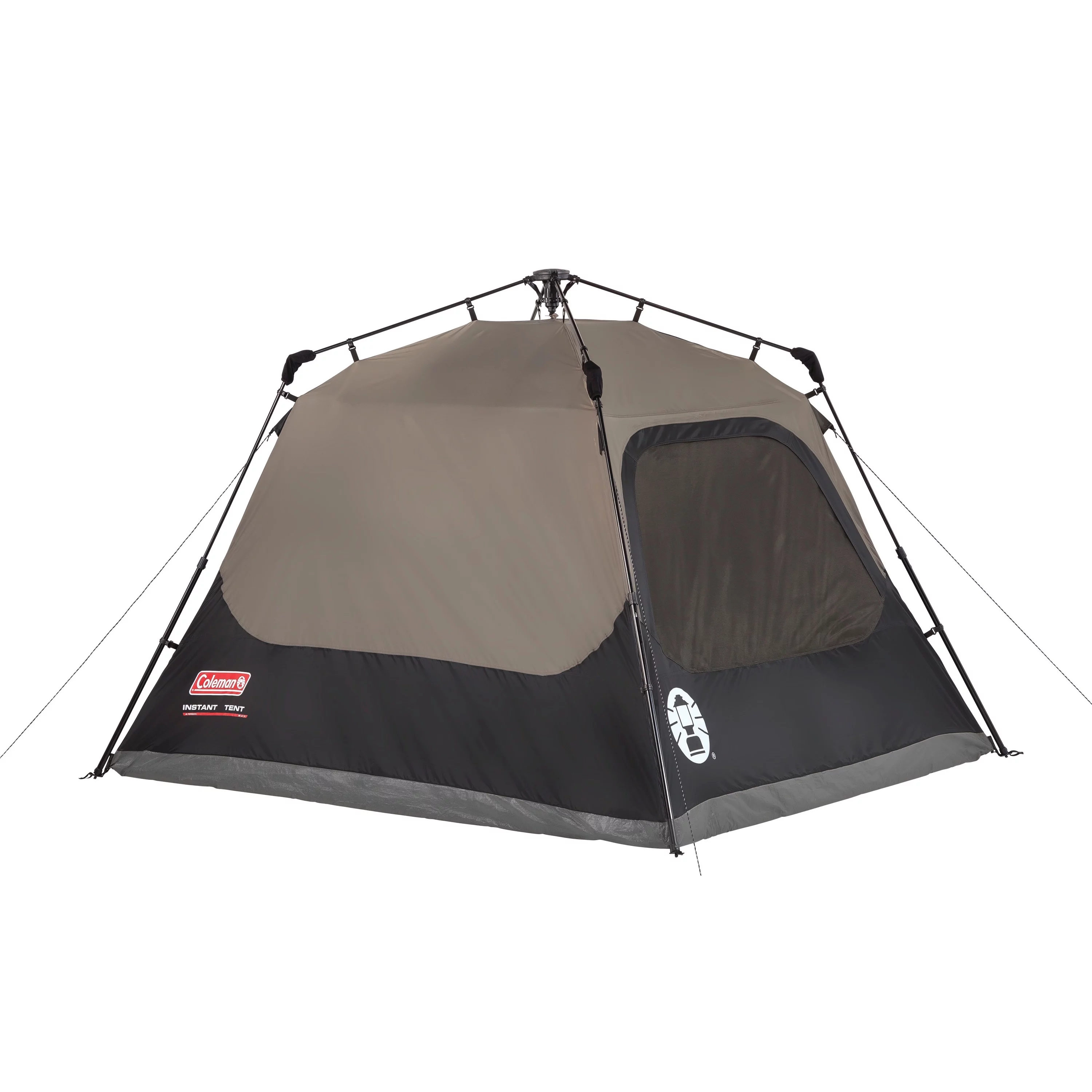 Coleman 4-Person Cabin Camping Tent with Instant Setup, 1 Room, Gray - Womvr