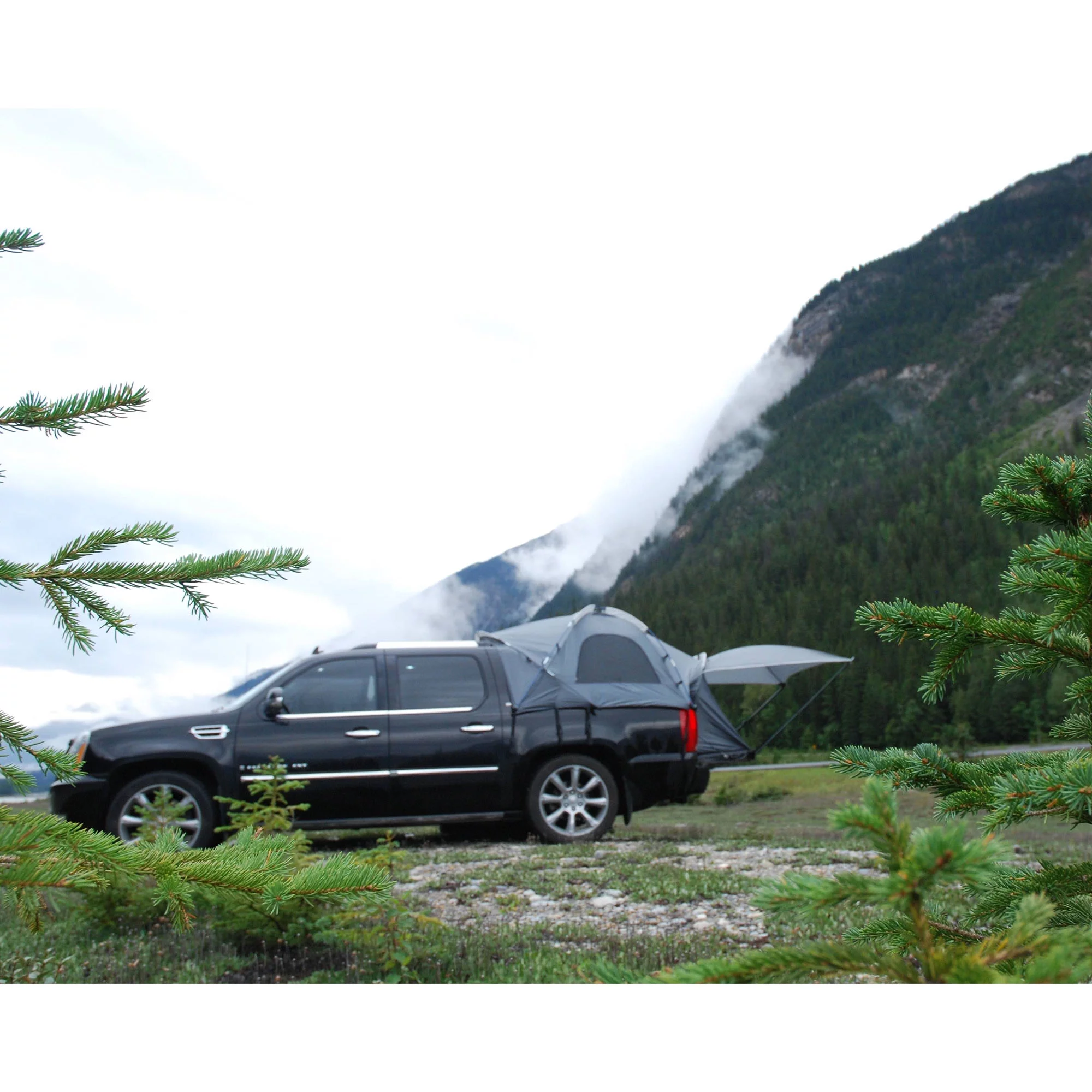 Napier Sportz Avalanche Pickup Truck Bed 2 Person Camping Tent with Awning, Gray Fits select: 2002-2013 CHEVROLET AVALANCHE, 2002-2013 CADILLAC ESCALADE - Womvr