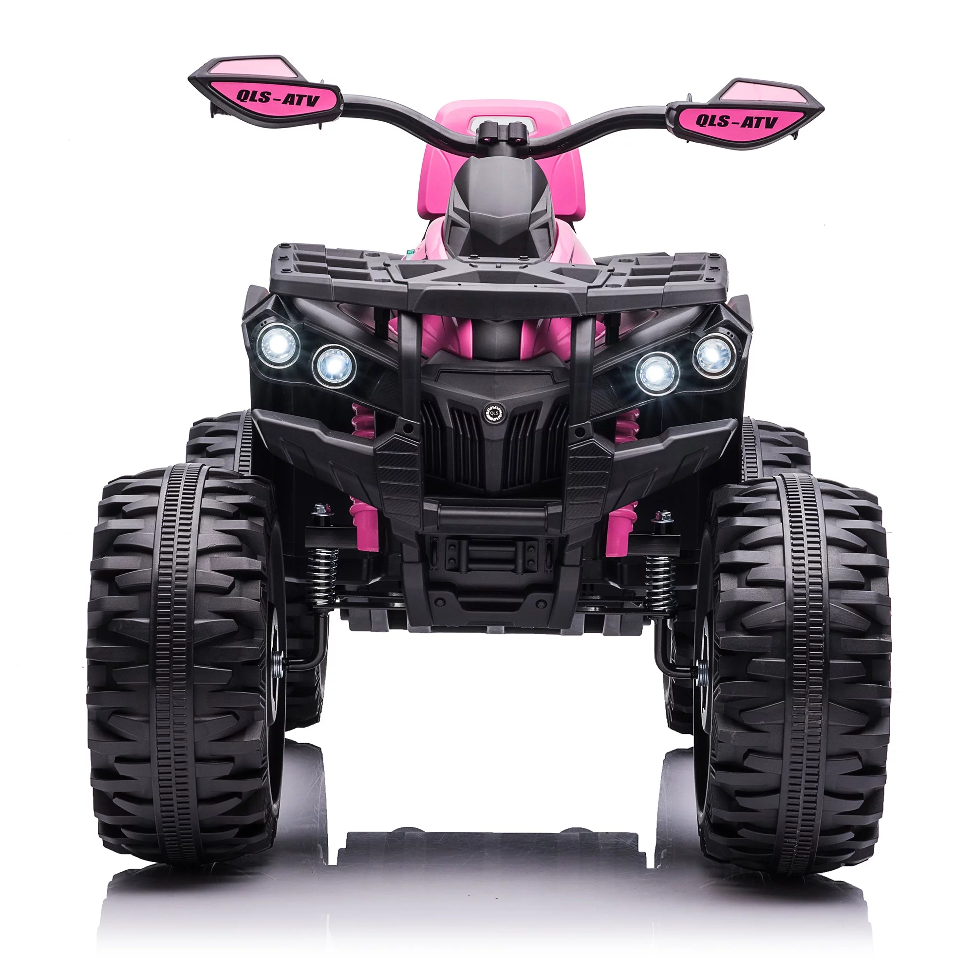 4x4 Kids Ride on ATV, 2 Seater 24 Volt Ride on Toys, 800W 4-Wheeler Quad Car for Big Kids, Black - Womvr