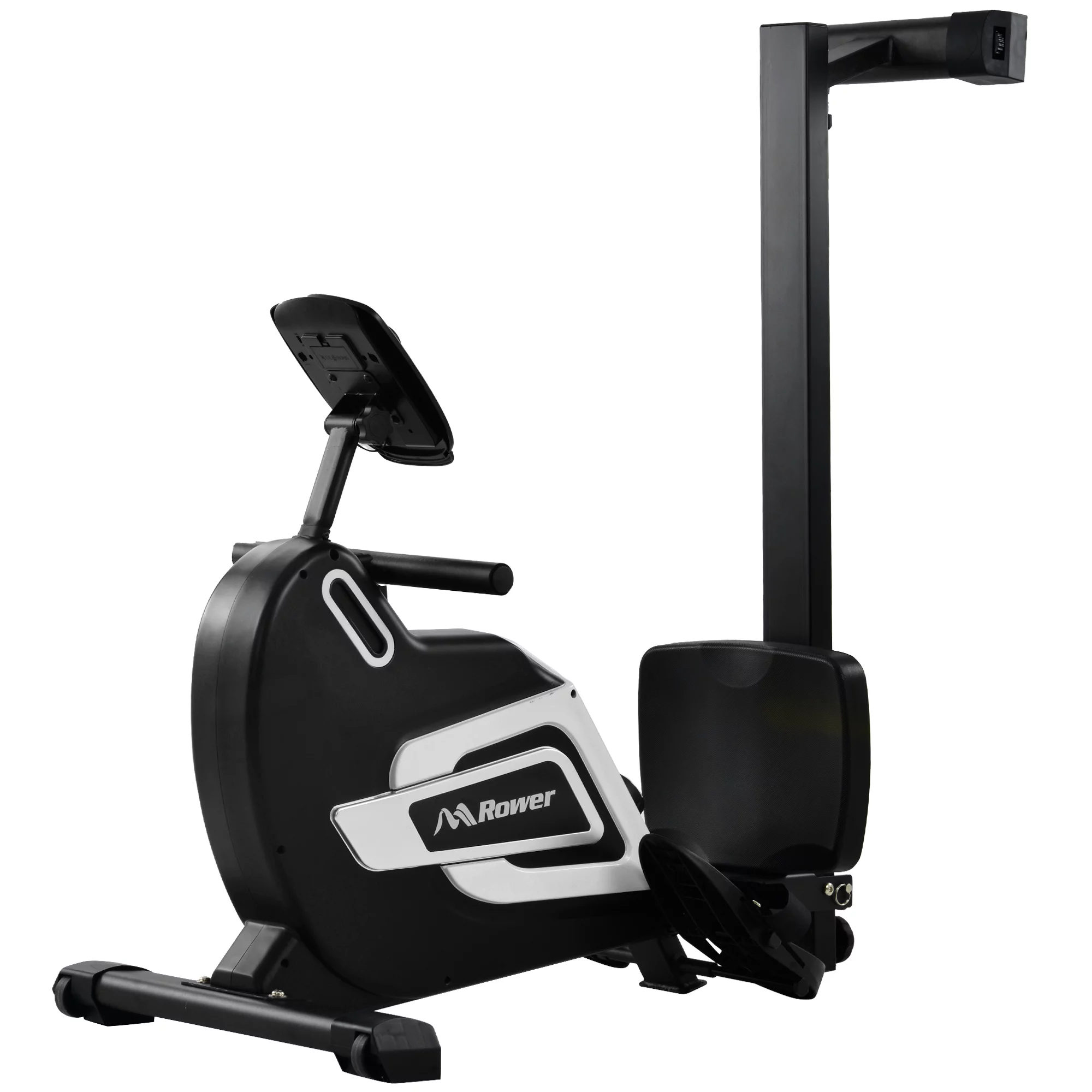 Churanty Magnetic Rowing Machine Folding Exercise Rower Machine 330lb Weight Capacity for Home Gym Cardio Workout,Silver - Womvr