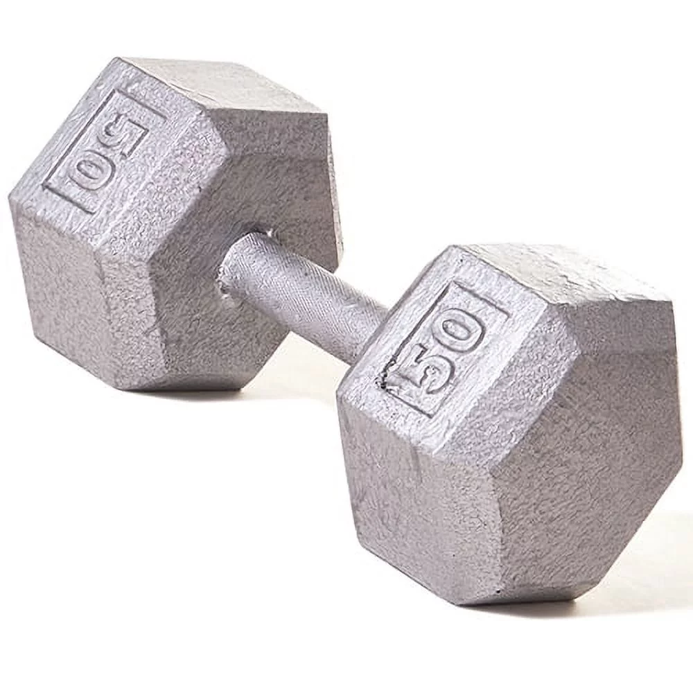 Champion Barbell?l Solid cast-iron Hex Dumbbell 3 -100lbs (SOLD INDIVIDUALLY) - Womvr