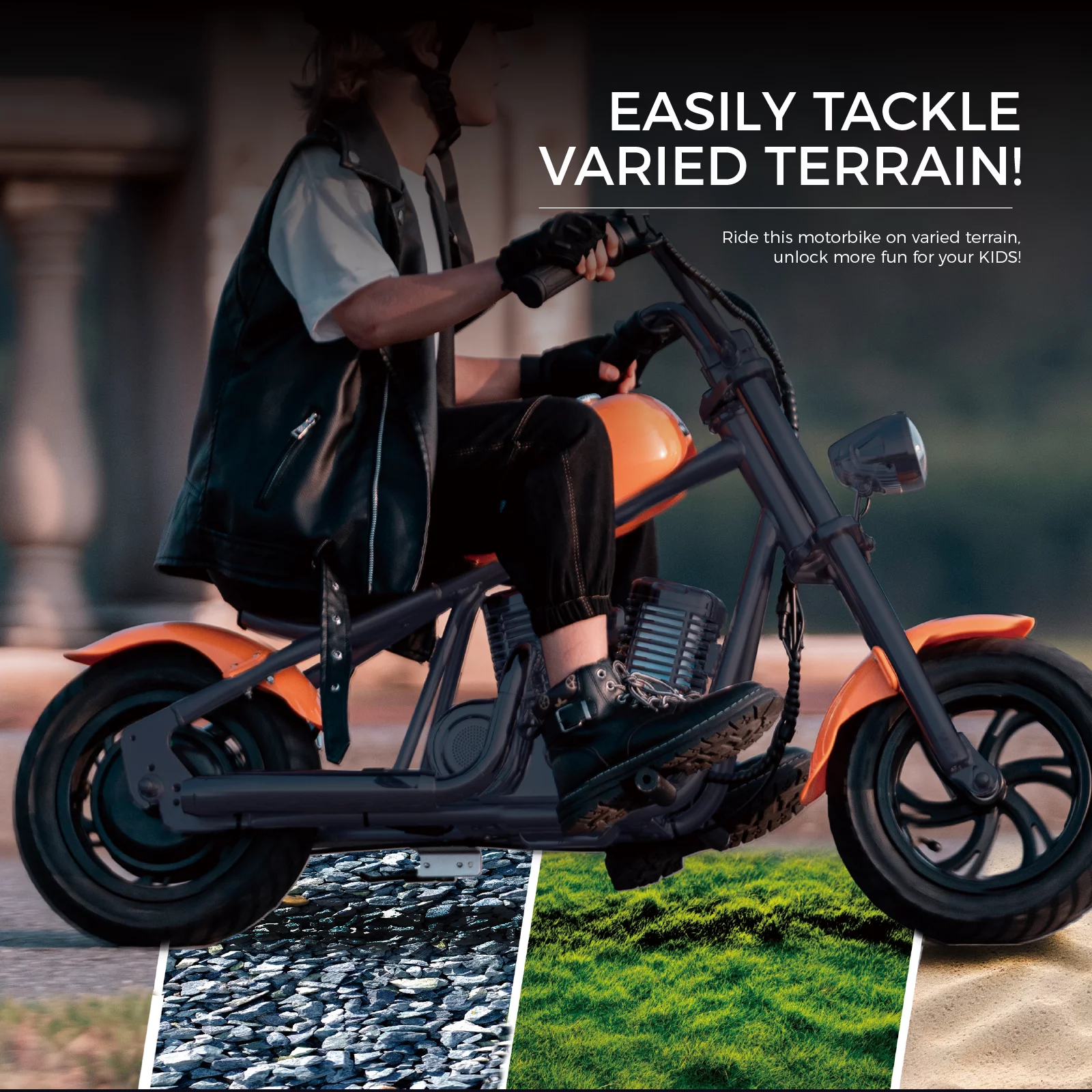 HYPER GOGO CRUISER 12 - Kid's Motorbike in Smalt Blue - Womvr