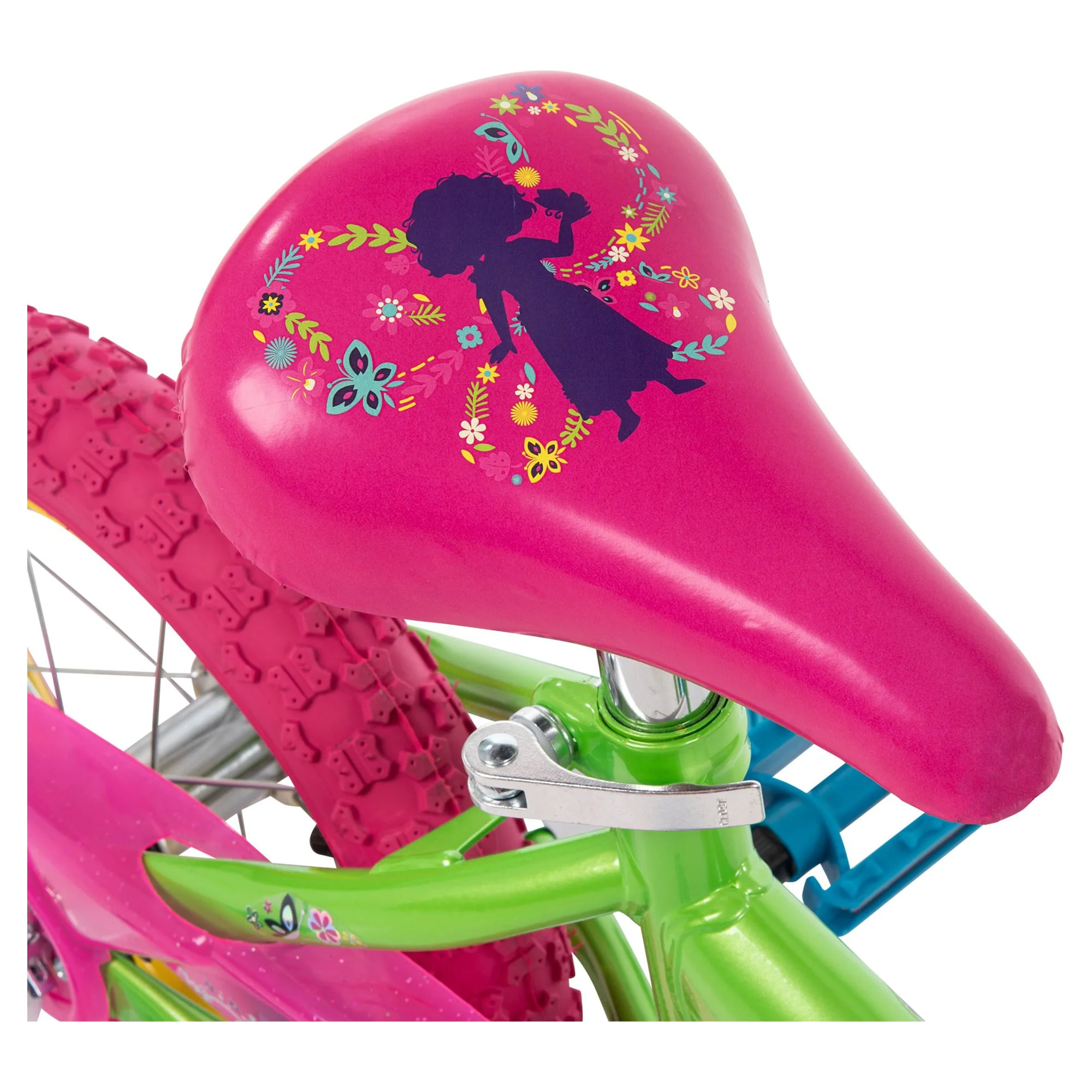 Disney Encanto 12-inch Bike for Girls, Ages 3+ Years, Pink/Green/Blue, by Huffy - Womvr