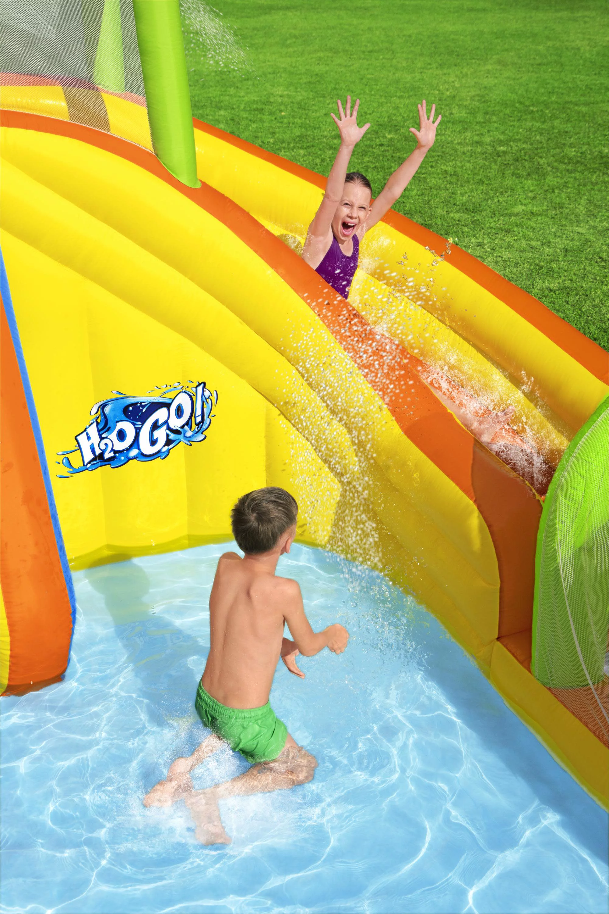 H2OGO! Cascade Cove Kids Inflatable Water Park 16' 3