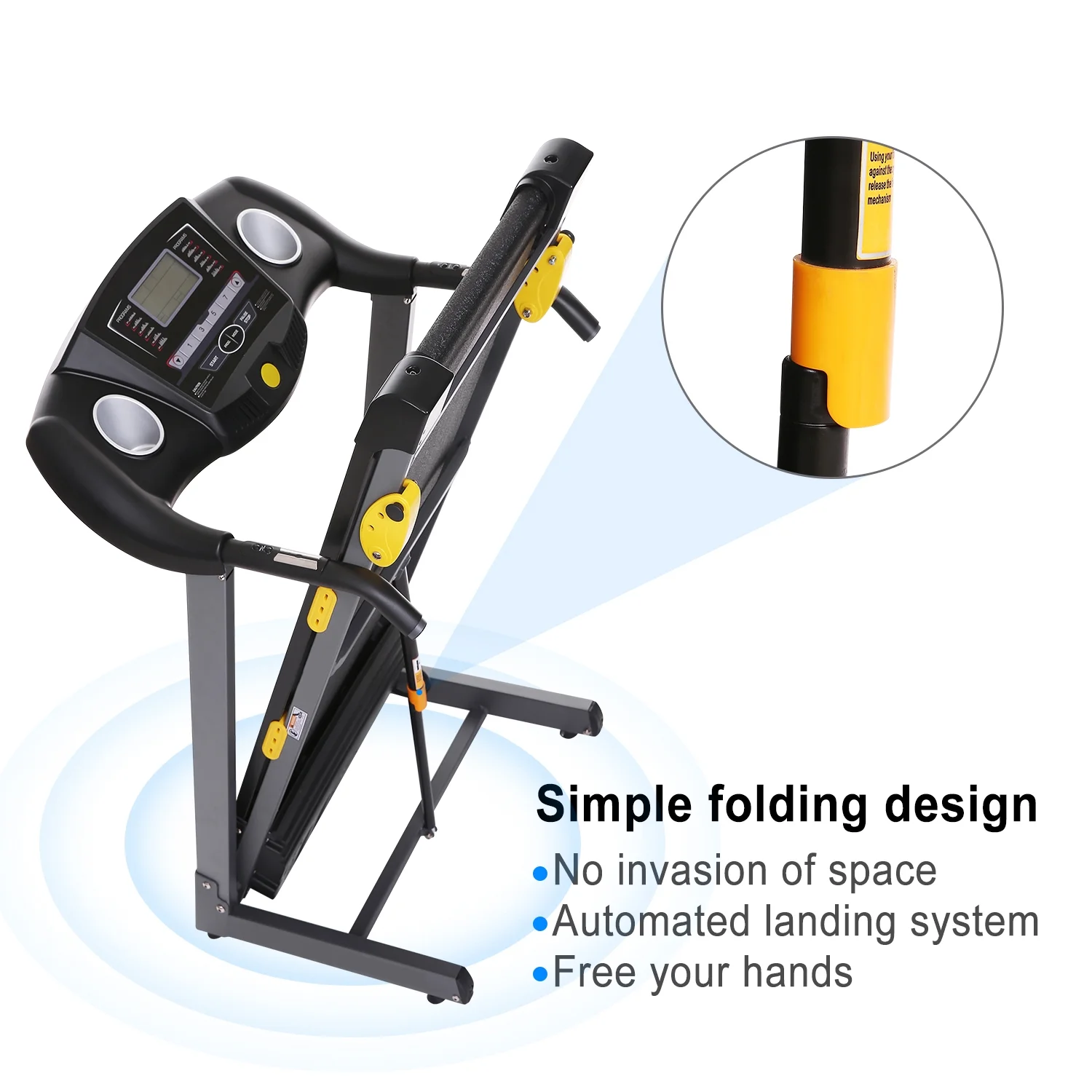 Naipo Treadmill for Home Folding Treadmill Electric Treadmill with 3 level Incline Adjustment - Womvr