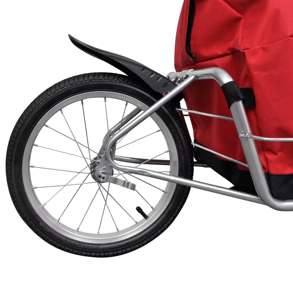 vidaXL Bicycle Cargo Trailer One-wheel with Storage Bag - Womvr