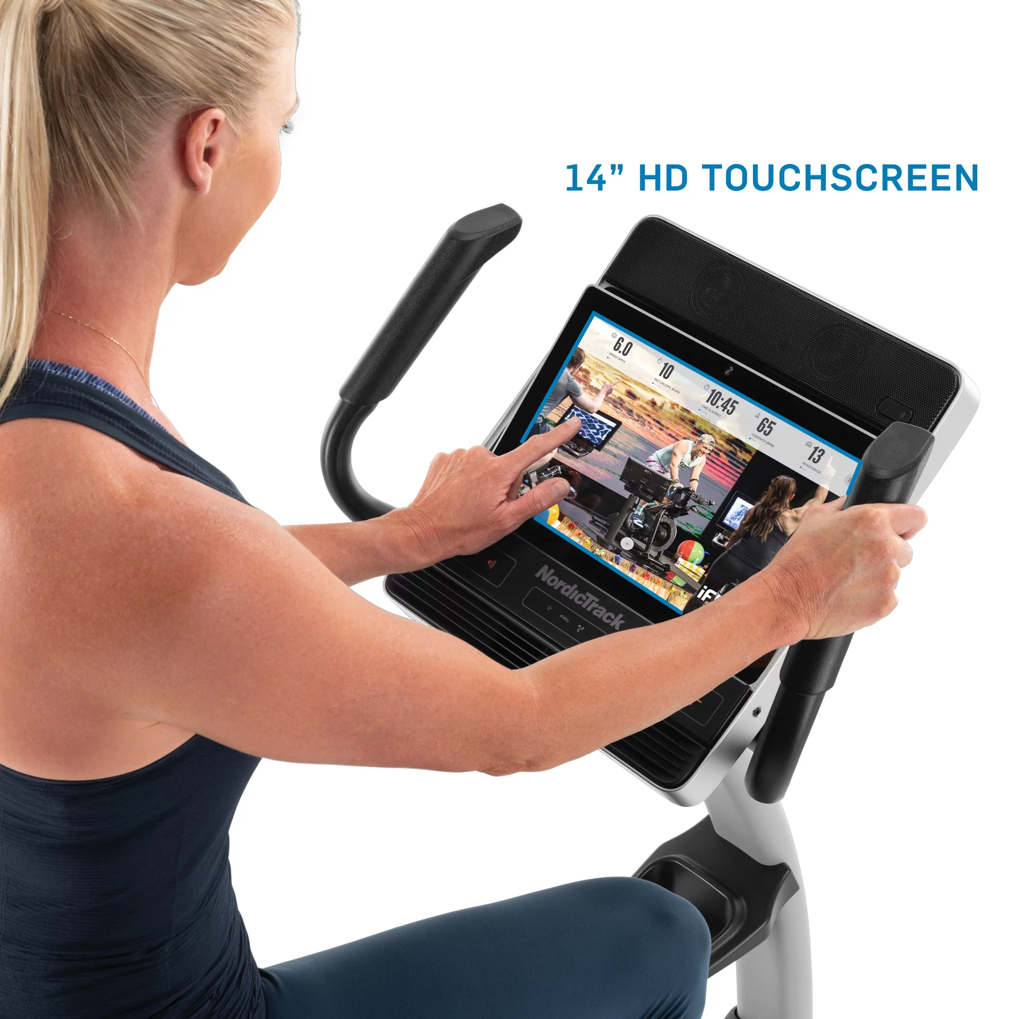 NordicTrack Commercial Series VU 29; iFIT-enabled Recumbent Exercise Bike with 14” Touchscreen - Womvr