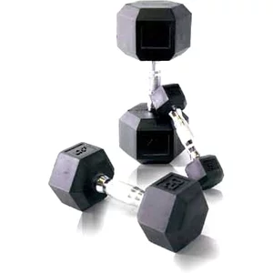 (2 pack) CAP Barbell, 55lb Coated Hex Dumbbell, Single - Womvr