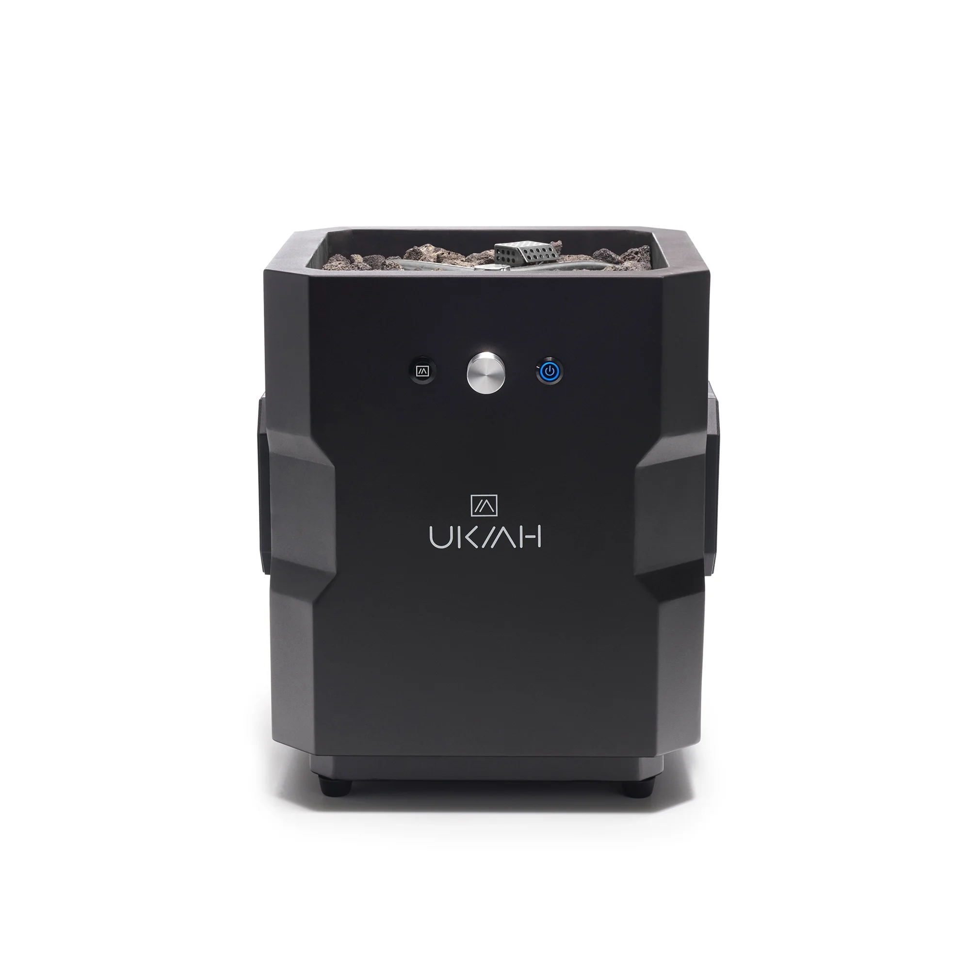 Ukiah Co Tailgater Portable Wireless Fire Pit with Speaker Sound System, Black - Womvr