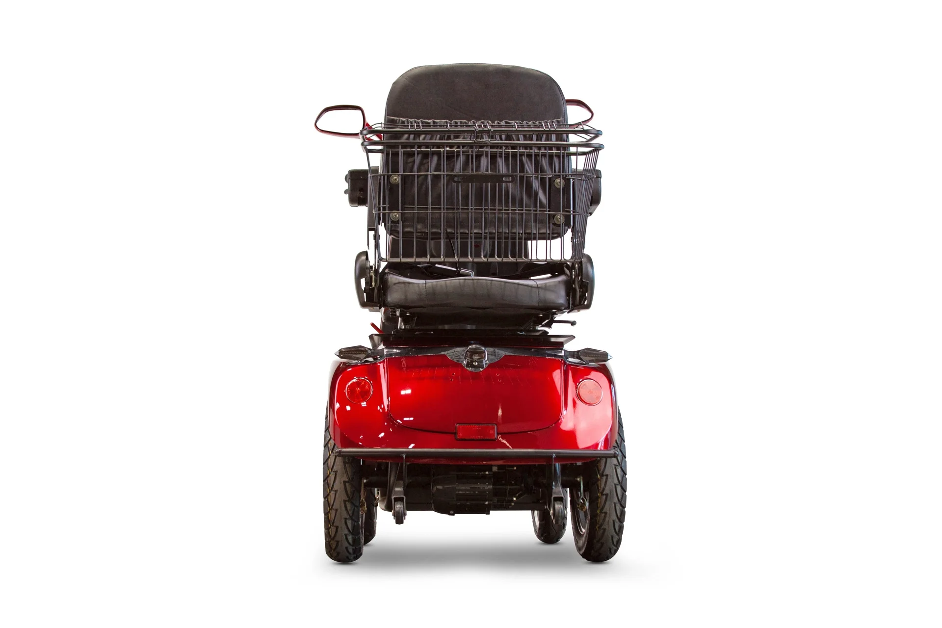 Deluxe Scooters 72+ Premium Mobility Scooter with 3-Year Warranty, 500 lbs Weight Capacity, Fully Assembled, Adjustable Captain's Seat, Long Range RED… - Womvr