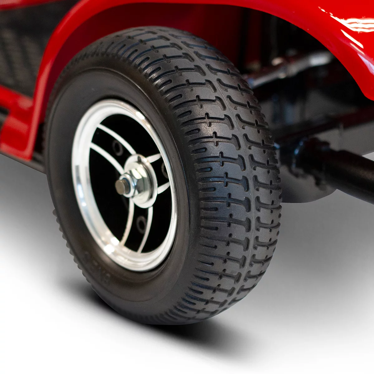 EWheels 4 Wheel Travel Electric Battery Medical Mobility Scooter, Red - Womvr