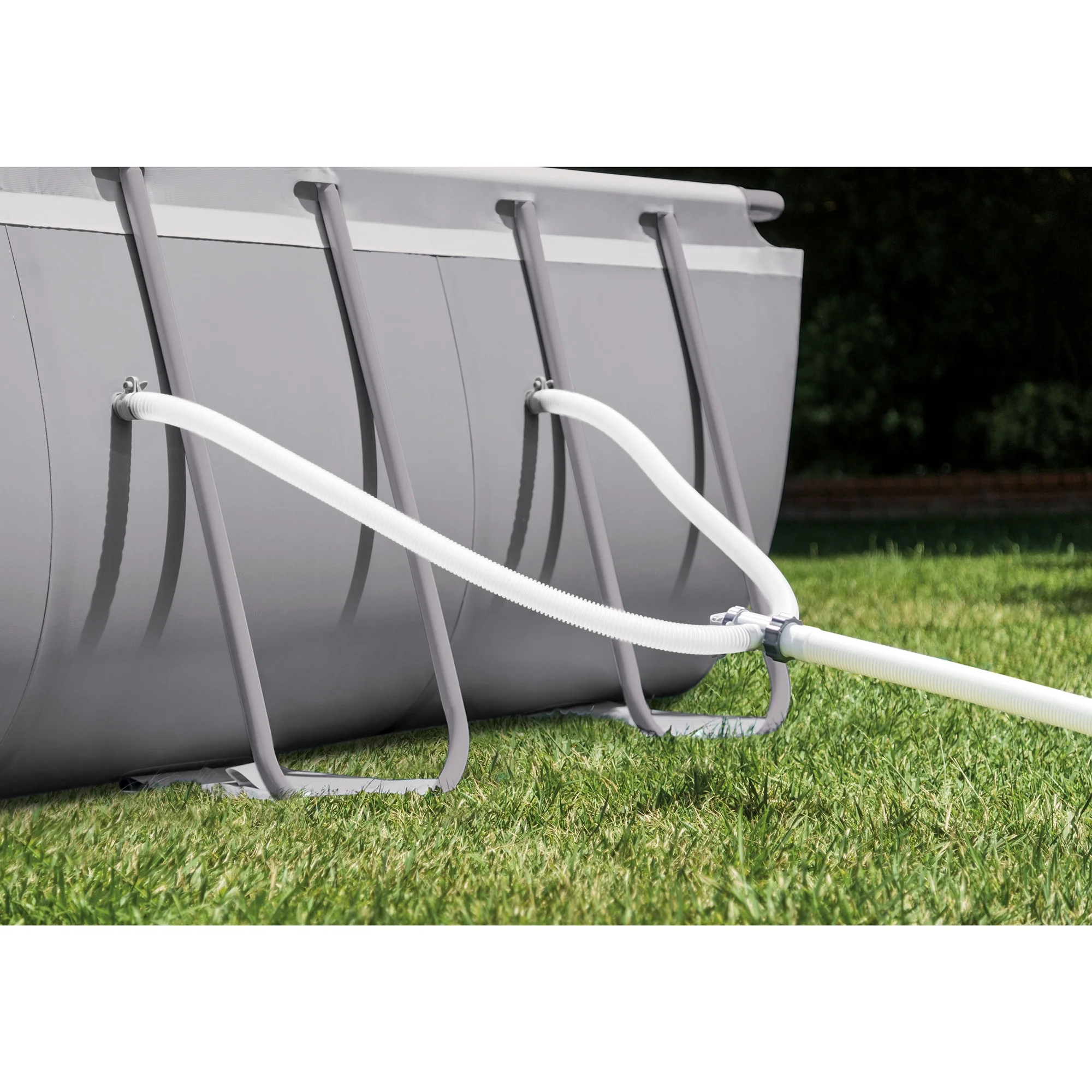 Intex 18ft x 9ft x 52in Ultra Frame Rectangular Above Ground Pool with Pump - Womvr