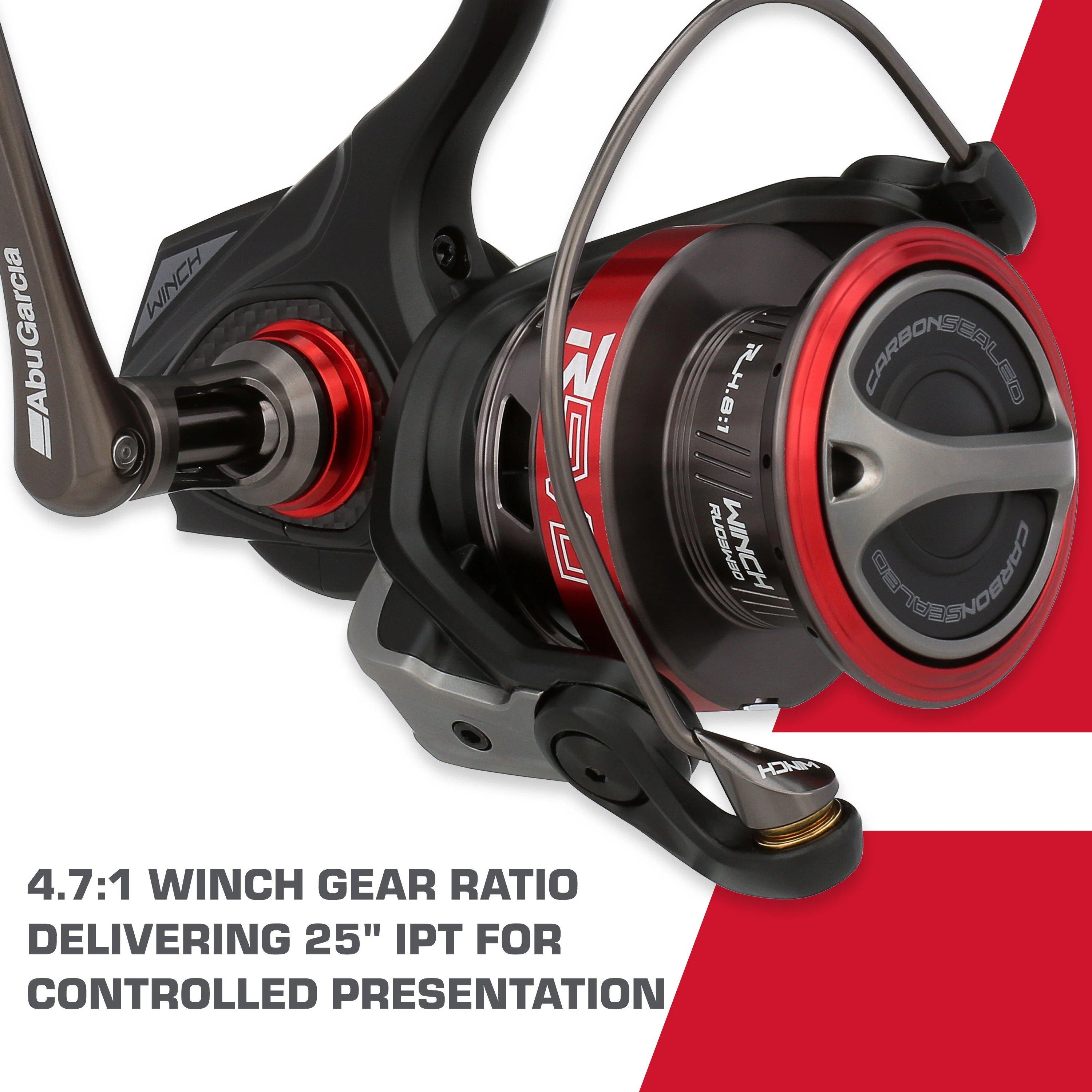 Abu Garcia Revo 3 Winch Spinning Fishing Reel, Size 30, Right/Left Handle - Womvr