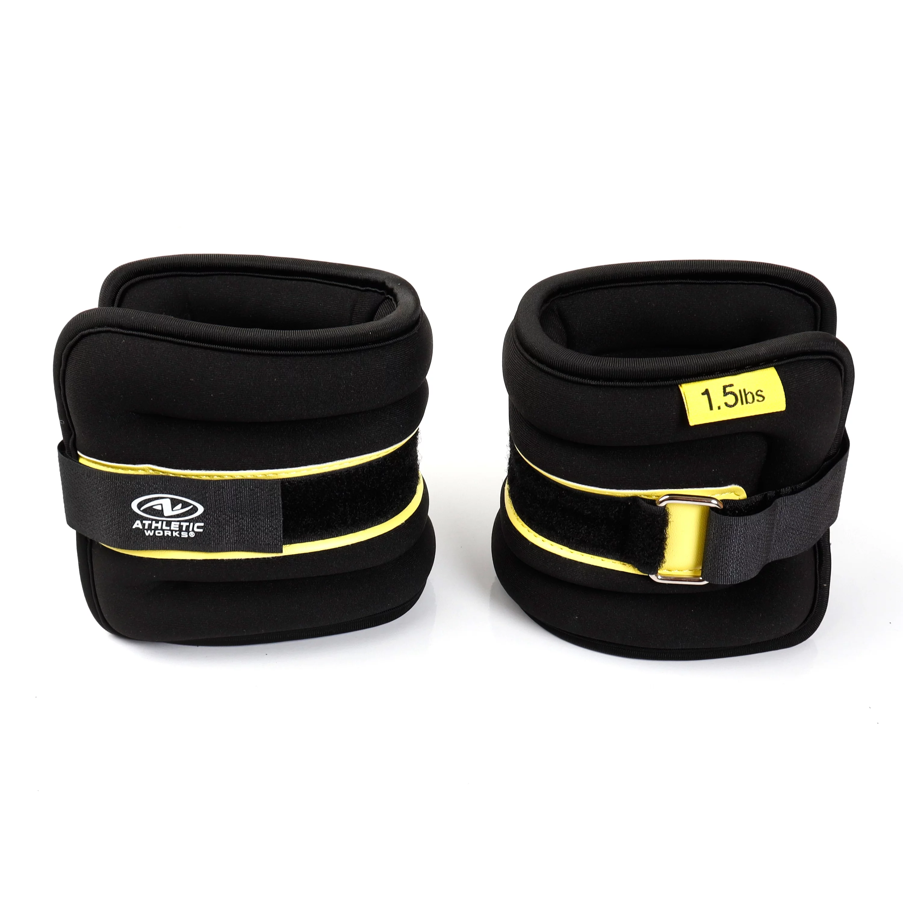 Athletic Works 5lb Pair Ankle & Wrist Weights (2pcs, Each One is 2.5LBS), Adjustable Strap - Womvr