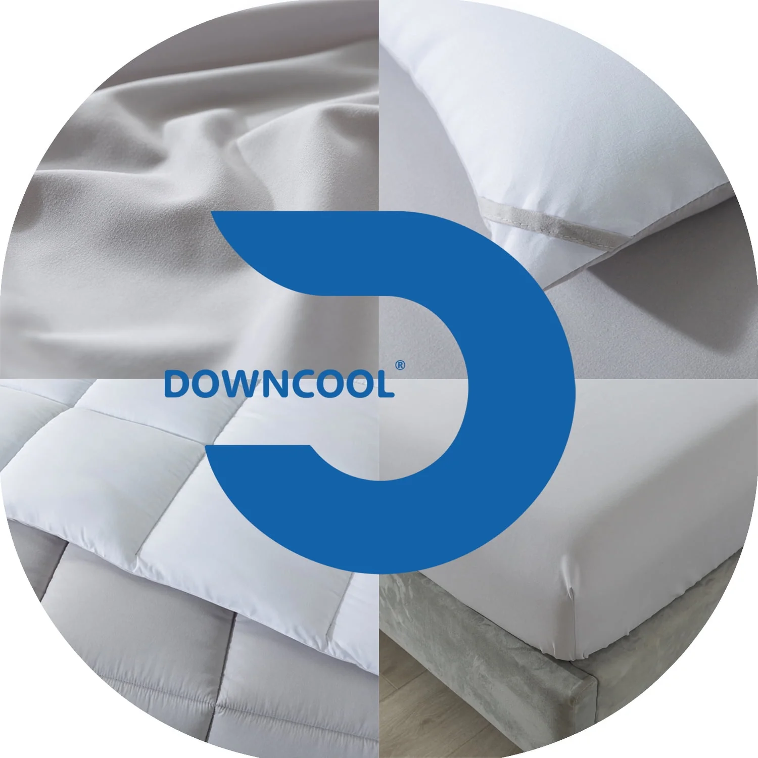 Downcool Queen Size Bed in a Bag 7 Piece Reversible Comforter Set | All-Season Bedding Sets, Adult, Unisex, White/Light Gray - Womvr