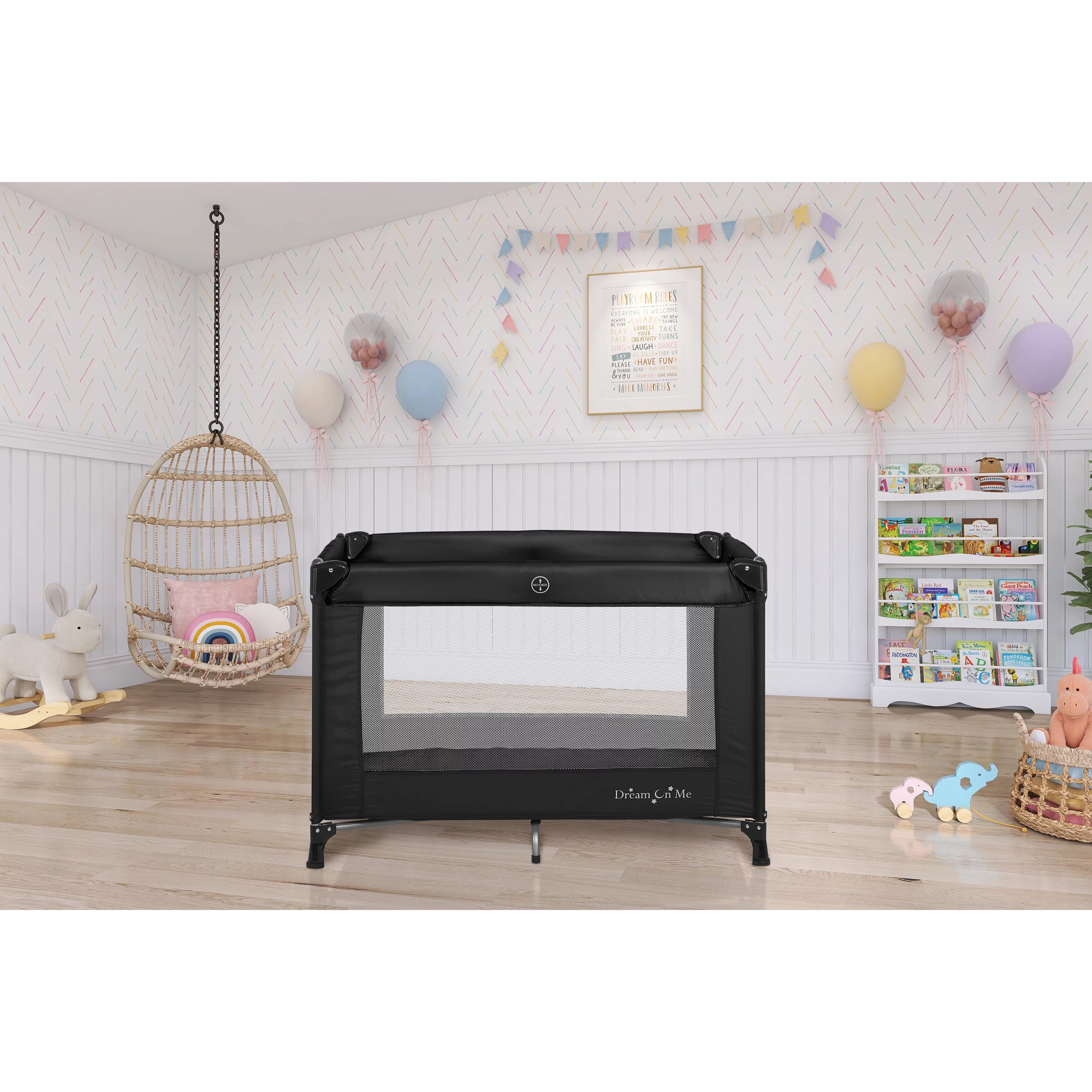 Dream On Me Nest Portable Play Yard with Carry Bag and Shoulder Strap, Pink - Womvr