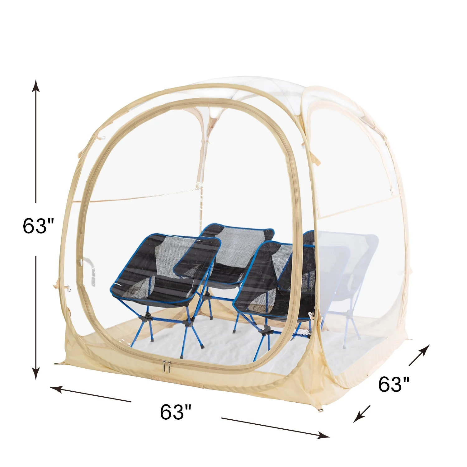 Pop-Up Weatherproof Sport Pod Tent for Camping, Fishing, and Shelter - Womvr