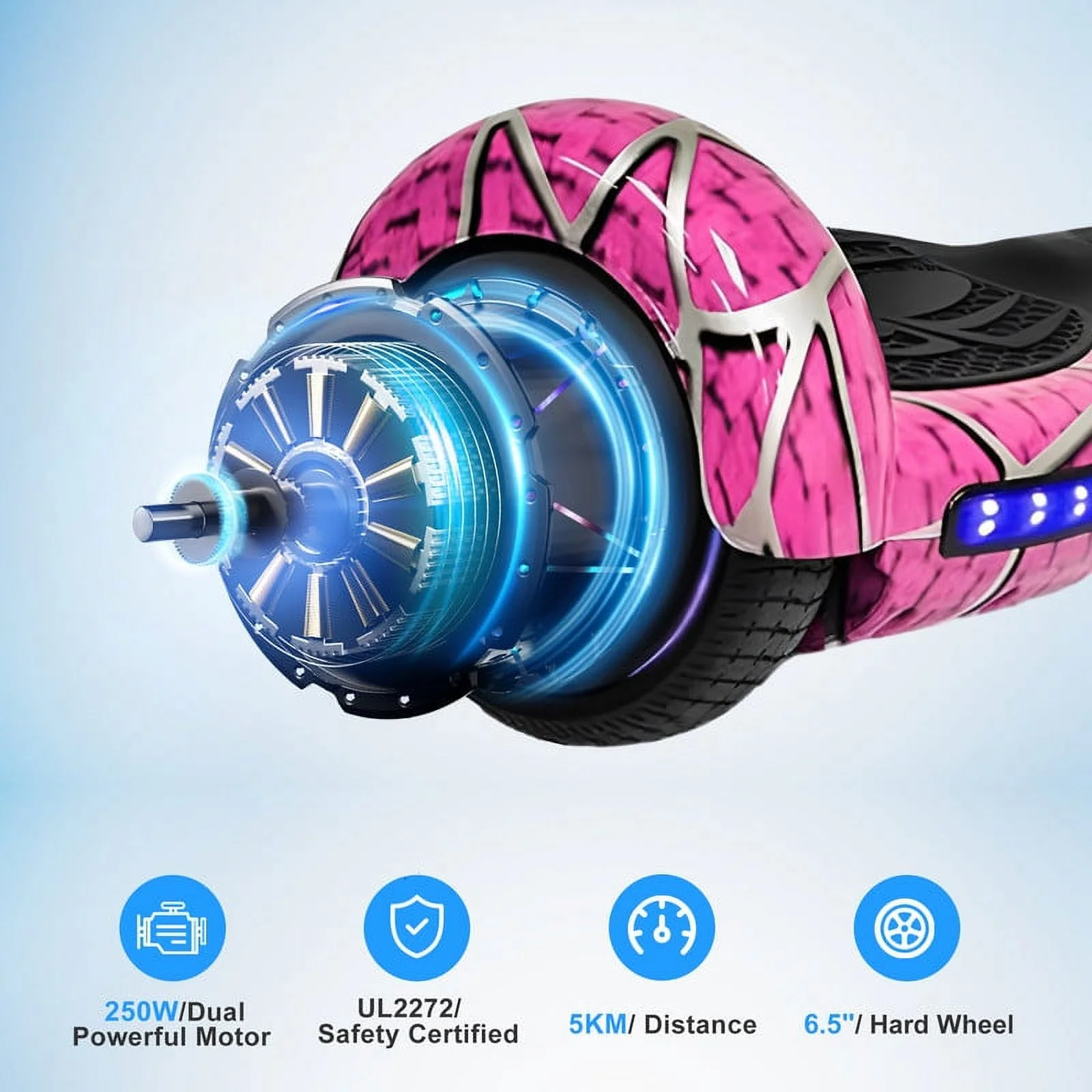 JOLEGE Hoverboard Go Kart Combo, 6.5