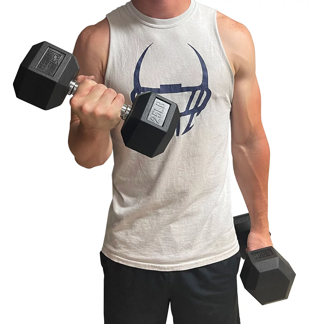 Fitness First Rubber Hex Dumbbell Pairs, 25 lbs. Pair - Womvr