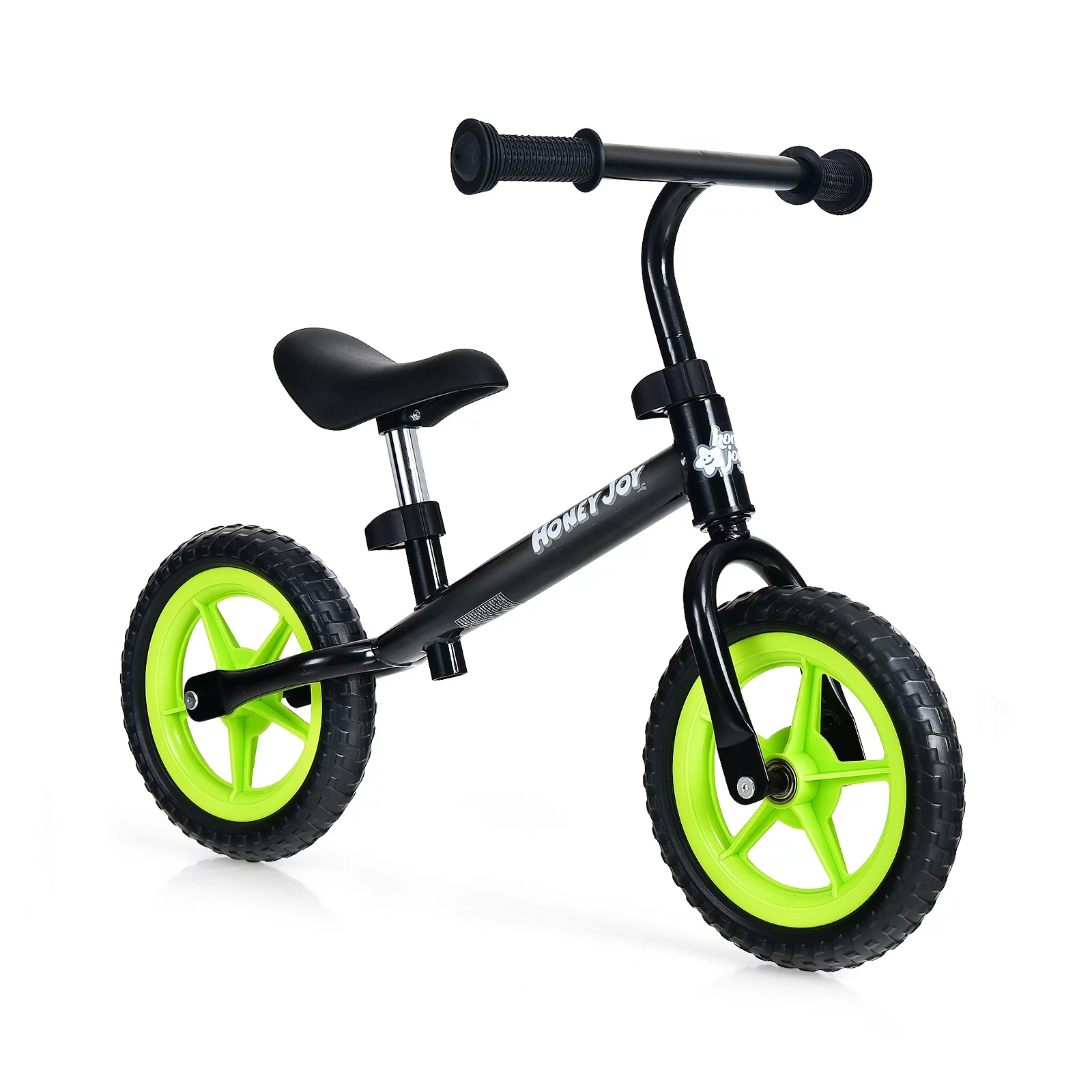 Infans Kids Balance Bike No Pedal Training Bicycle w/Adjustable Handlebar & Seat Yellow - Womvr