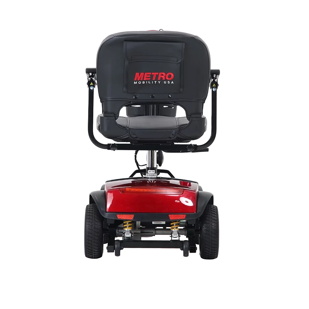 BTMWAY Mobility Scooter, 4 Wheels Electric Scooter for Seniors, Compact Folding Travel Mobility Scooters for Adult, Transformer Mobility Scooter with Swivel Seat, Front and Rear LED Light, Silver - Womvr