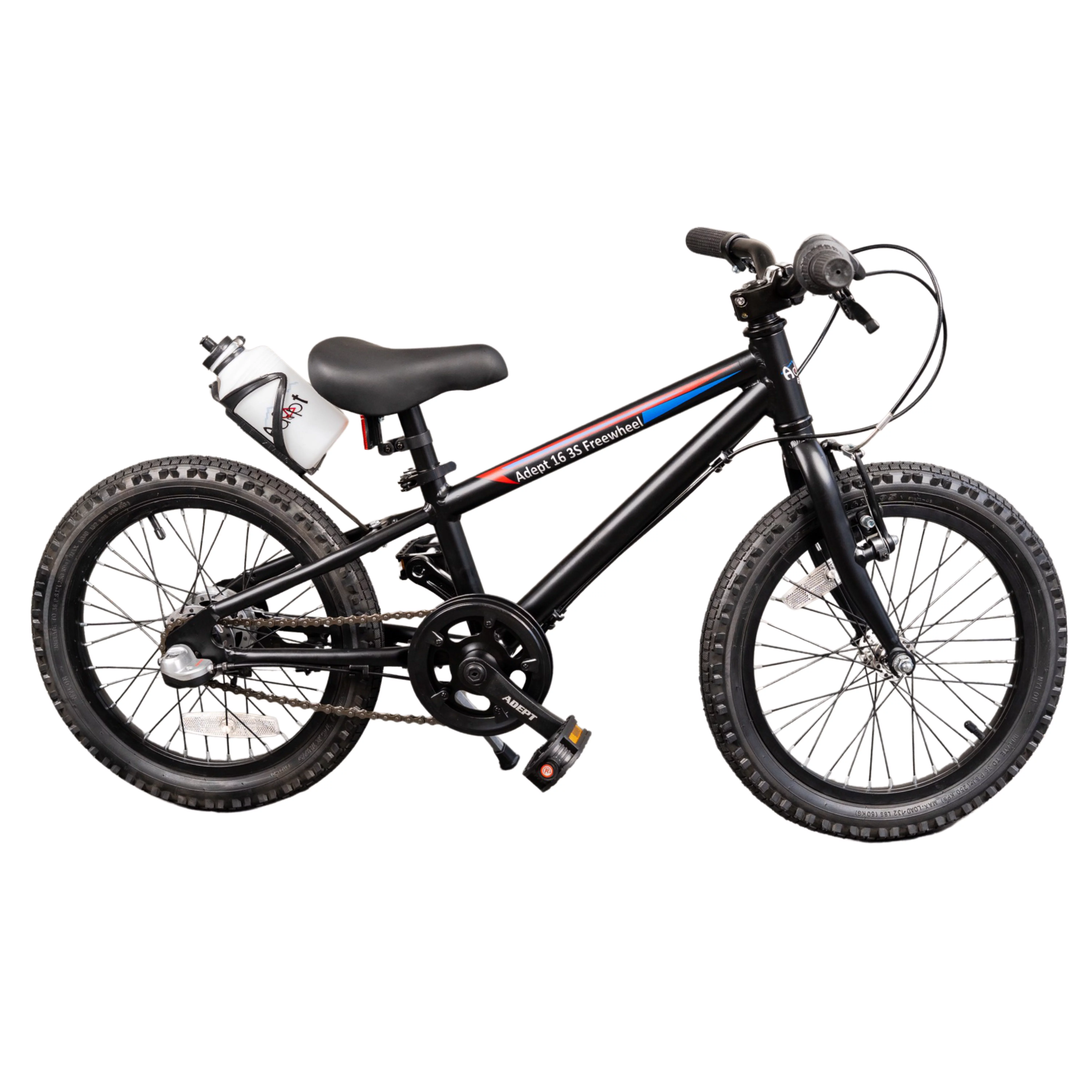 Adept 16 3S Freewheel OVERSTOCK SALE! by Adept Family brand. Lightweight 3 Speed 16 Inch Kids Bike with Shimano Internal Gears. The only 16 inch bikes with gears. 16 inch mountain bike. - Womvr