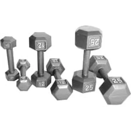 CAP Barbell 15lb Cast Iron Hex Dumbbell, Single - Womvr