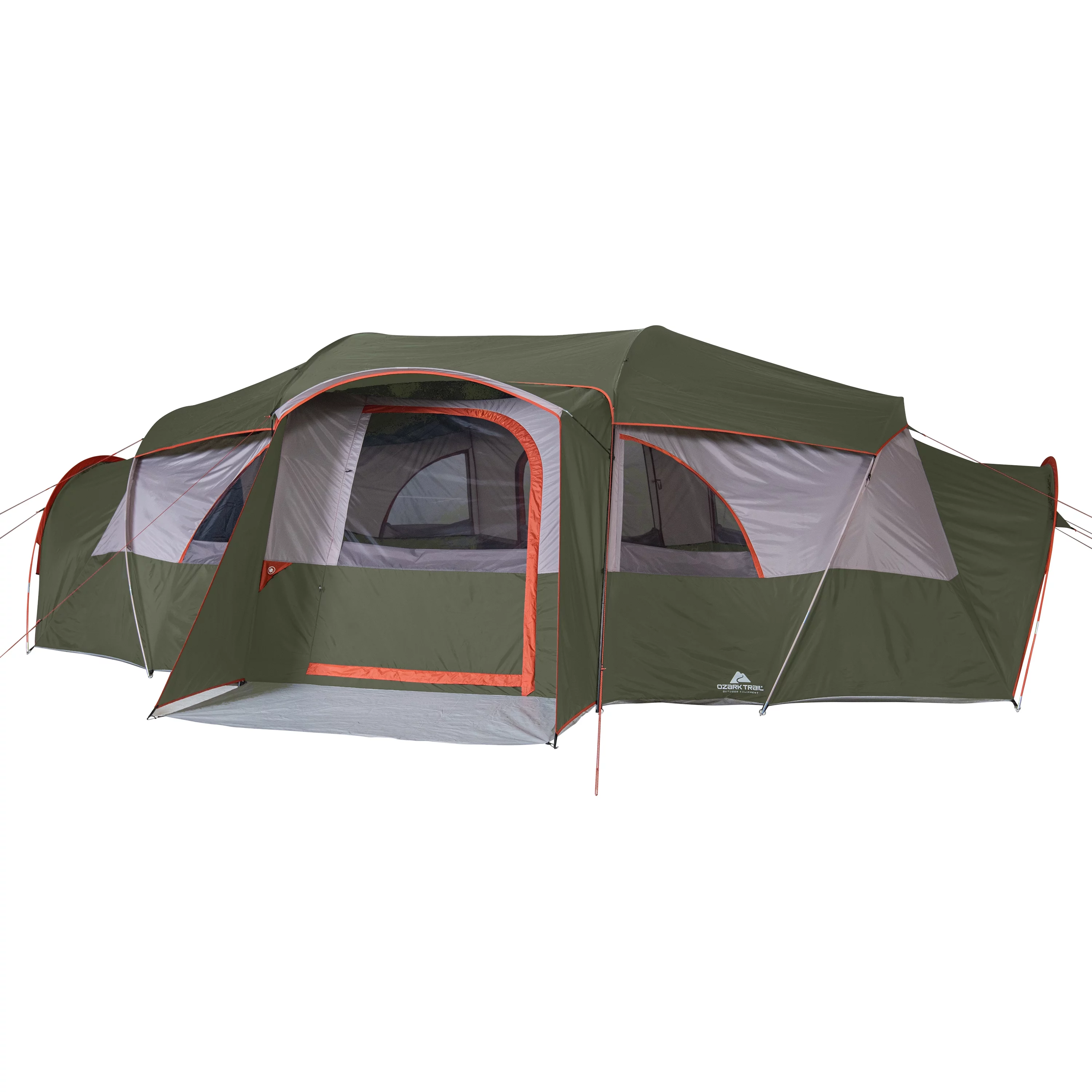 Ozark Trail 18-Person Cabin Tent, with 3 Covered Entrances - Womvr