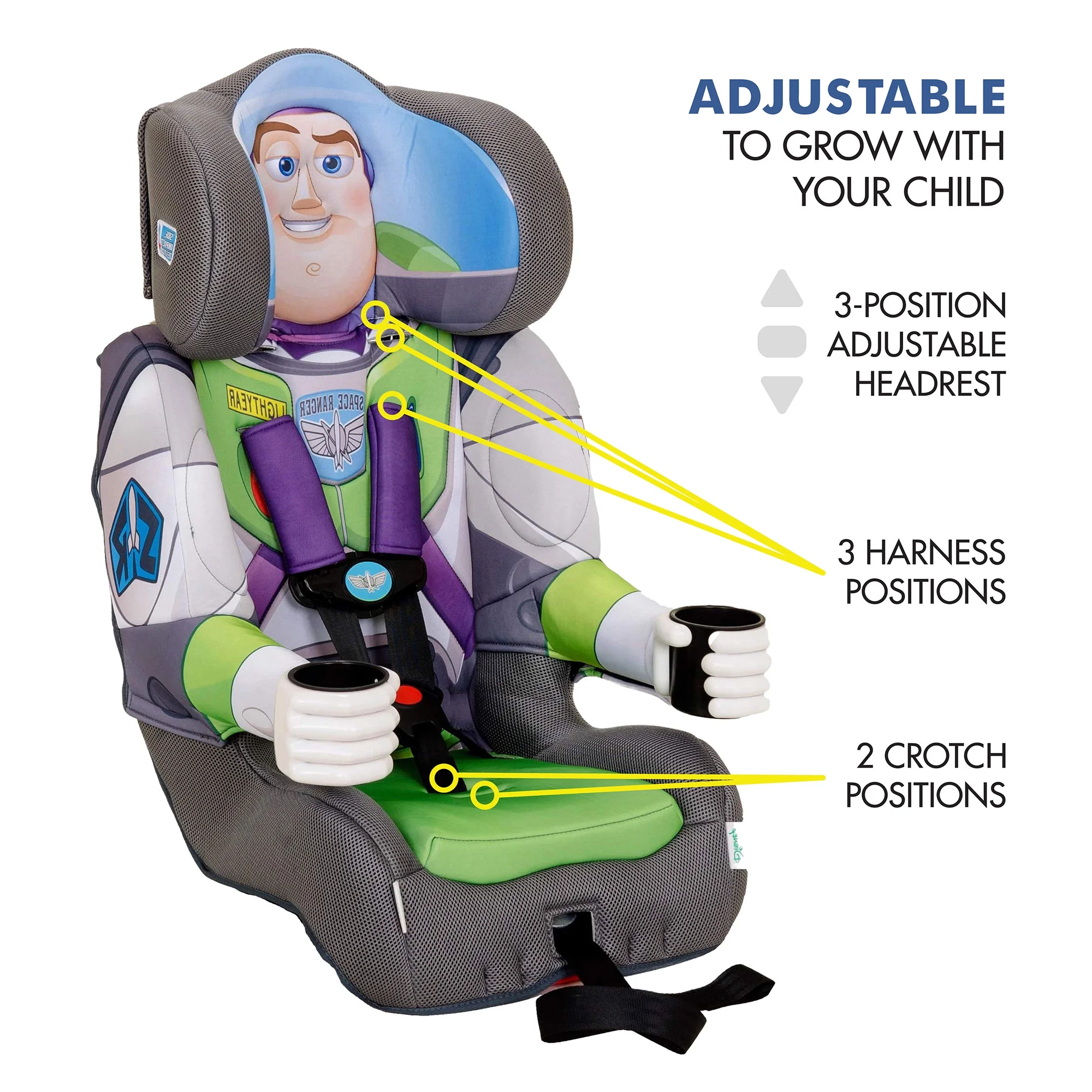 KidsEmbrace Combination Harness Booster Car Seat, Astronaut - Womvr