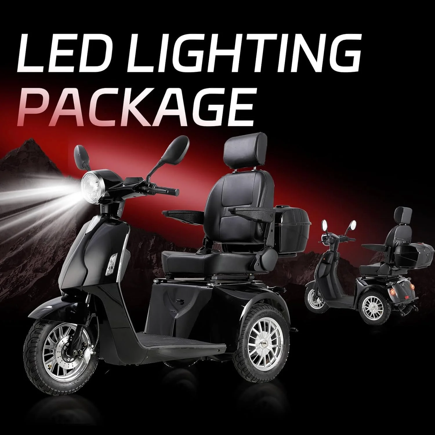 Mobile scooter Medical electric wheelchair equipment adjustable seat - Womvr