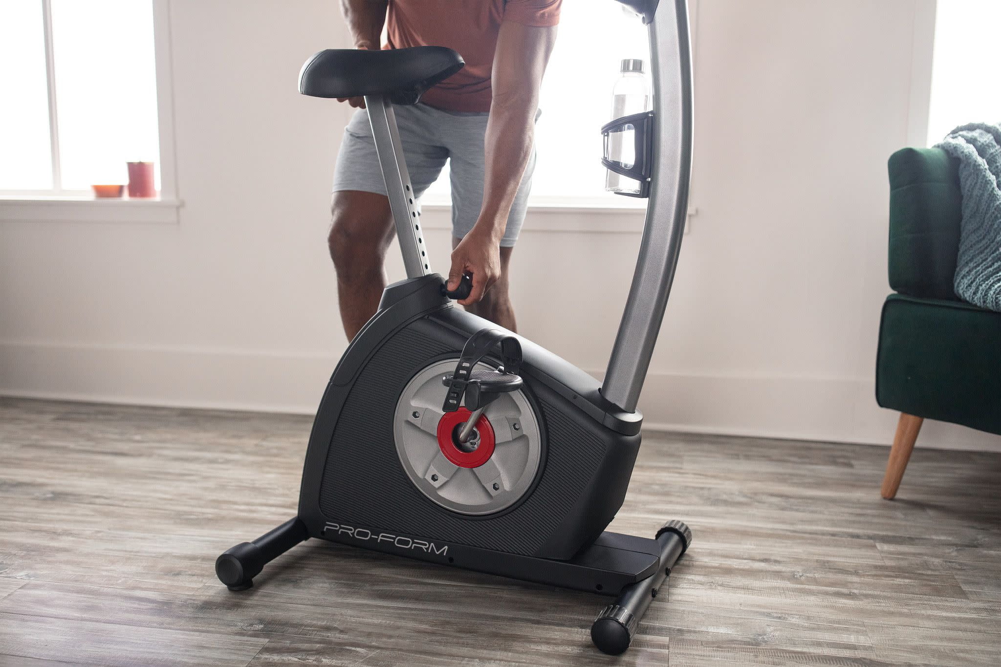 ProForm Cycle Trainer 300 Ci Upright Stationary Exercise Bike, Compatible with iFIT Personal Training - Womvr