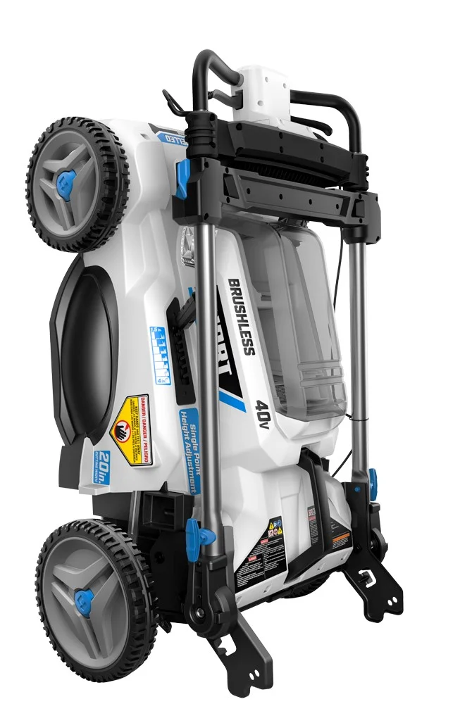 HART 40-Volt 20-inch Self-Propelled Battery-Powered Brushless Mower Kit, (1) 6.0Ah Lithium-Ion Battery - Womvr