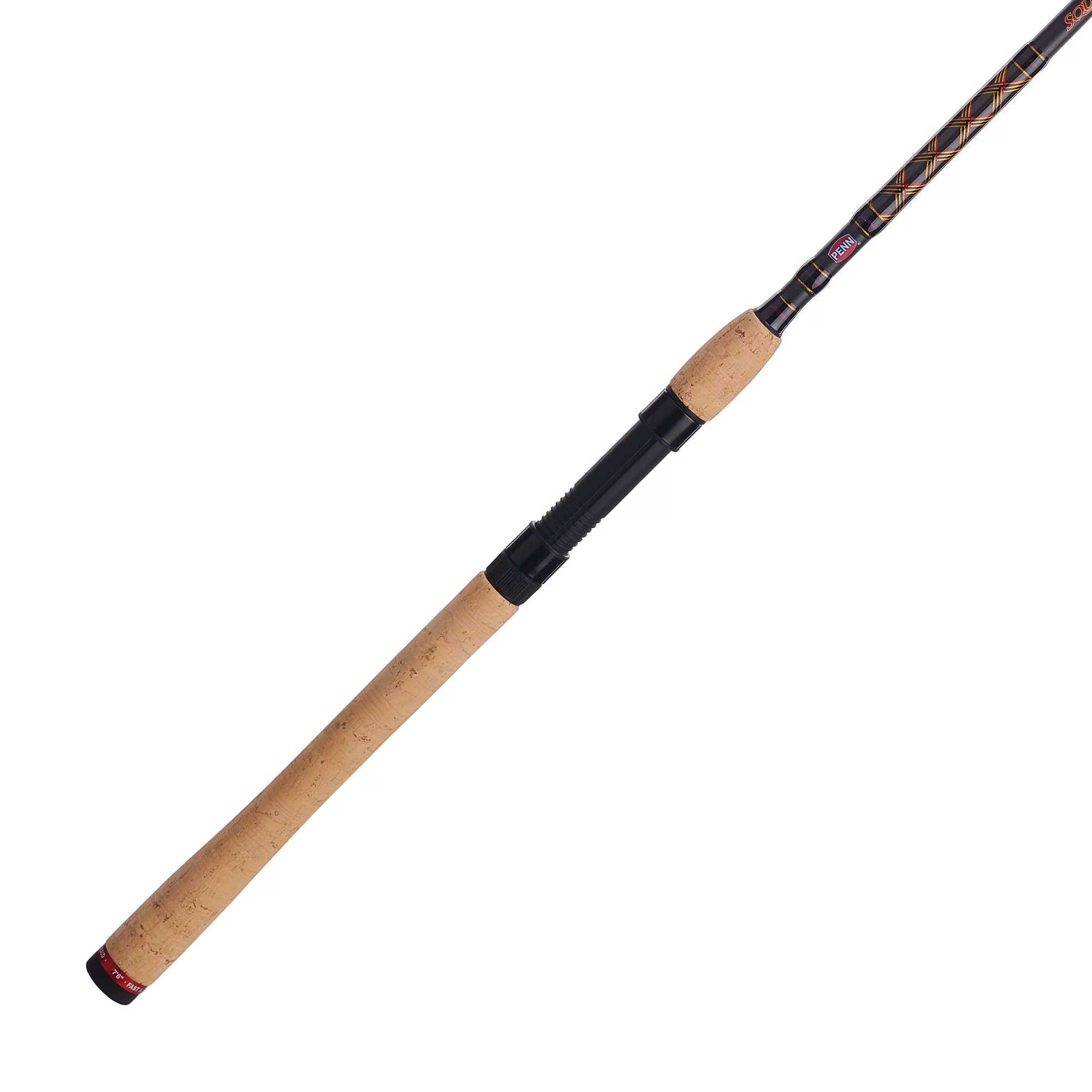 PENN Squadron III 7'6”. Inshore Spinning Rod; 1 Piece Fishing Rod - Womvr