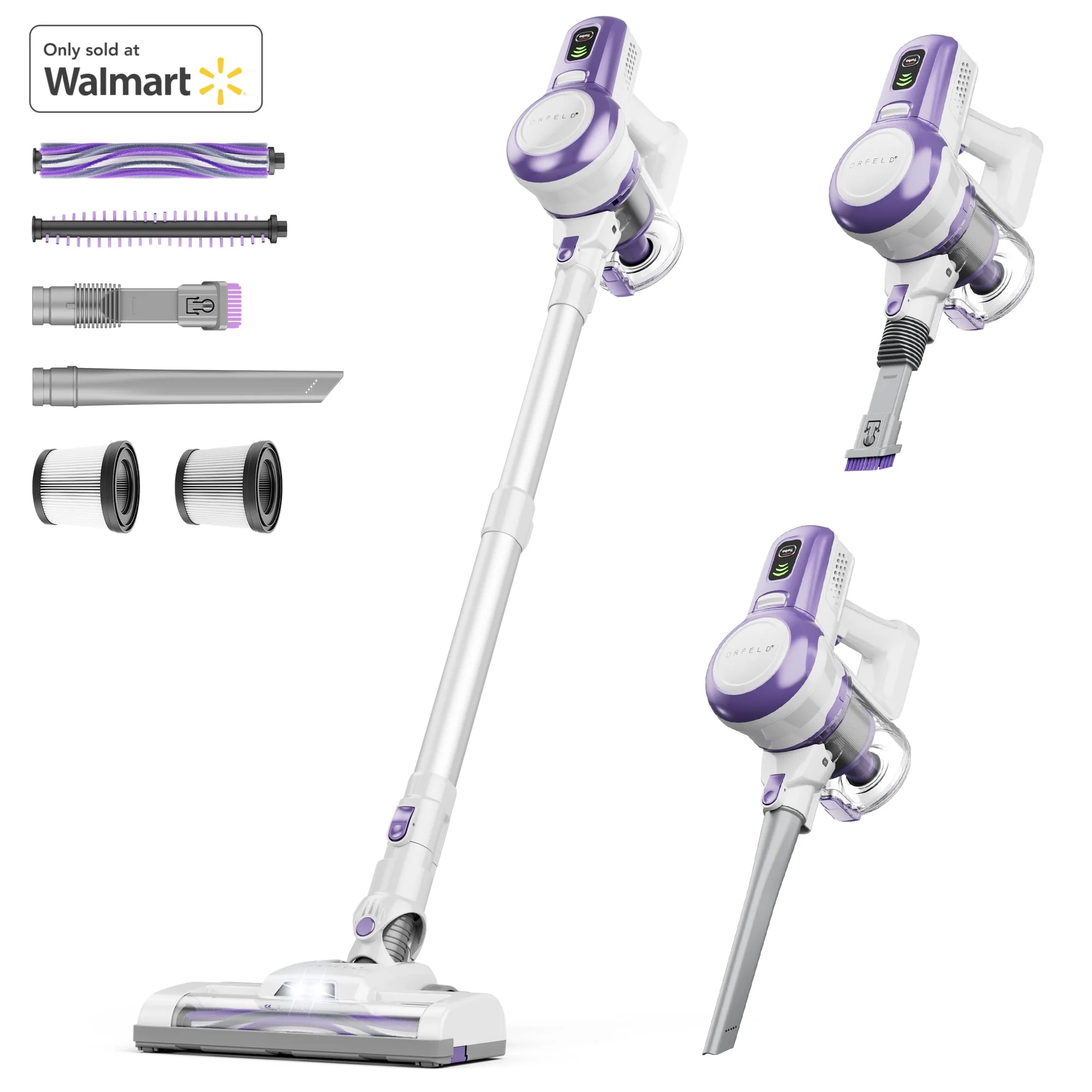 ORFELD V30 Cordless Vacuum Cleaner, 20000Pa Stick Vacuum 2 in 1, Up to 50 Mins Runtime for Home - Womvr