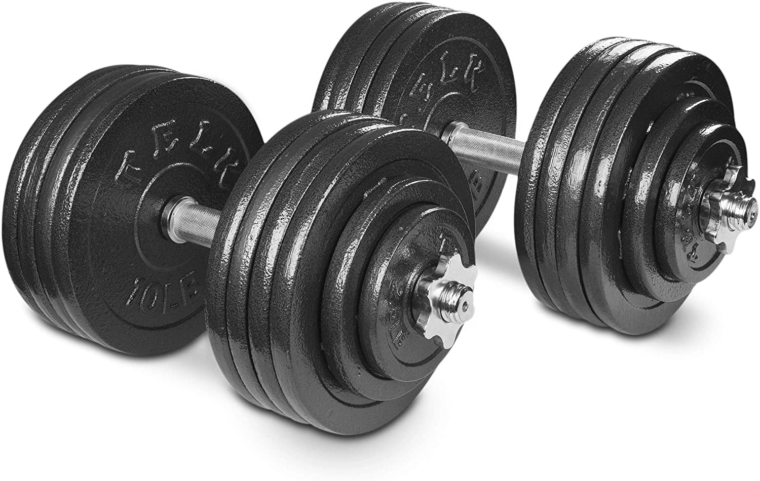 Telk Fitness Adjustable Dumbbells 45 Lbs., Hand Weights for Home Gym - Womvr