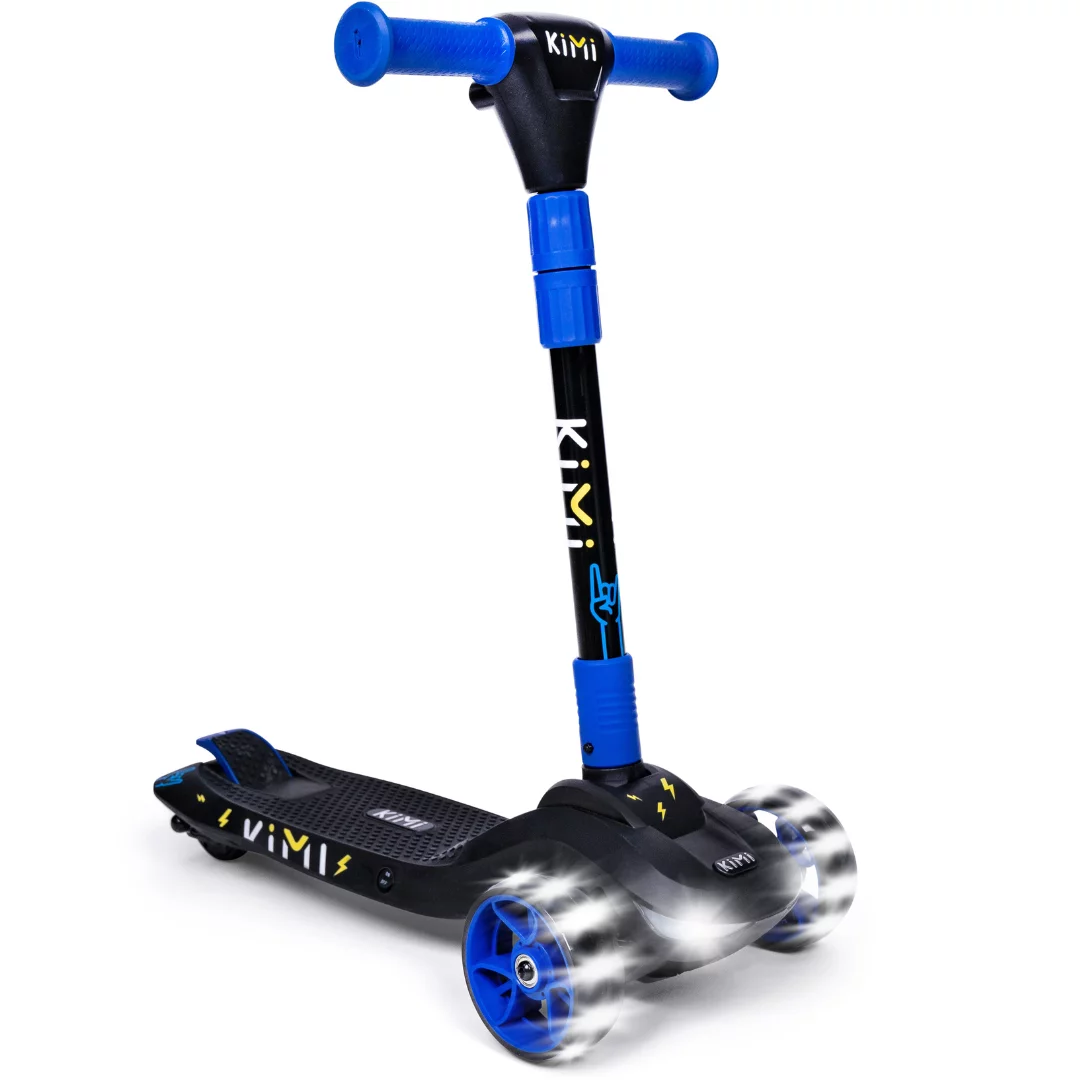 Kimi Kids 3-Wheel Electric Scooter, Ages 2-9, 5Mph, Lights, 10 Miles Range - Womvr