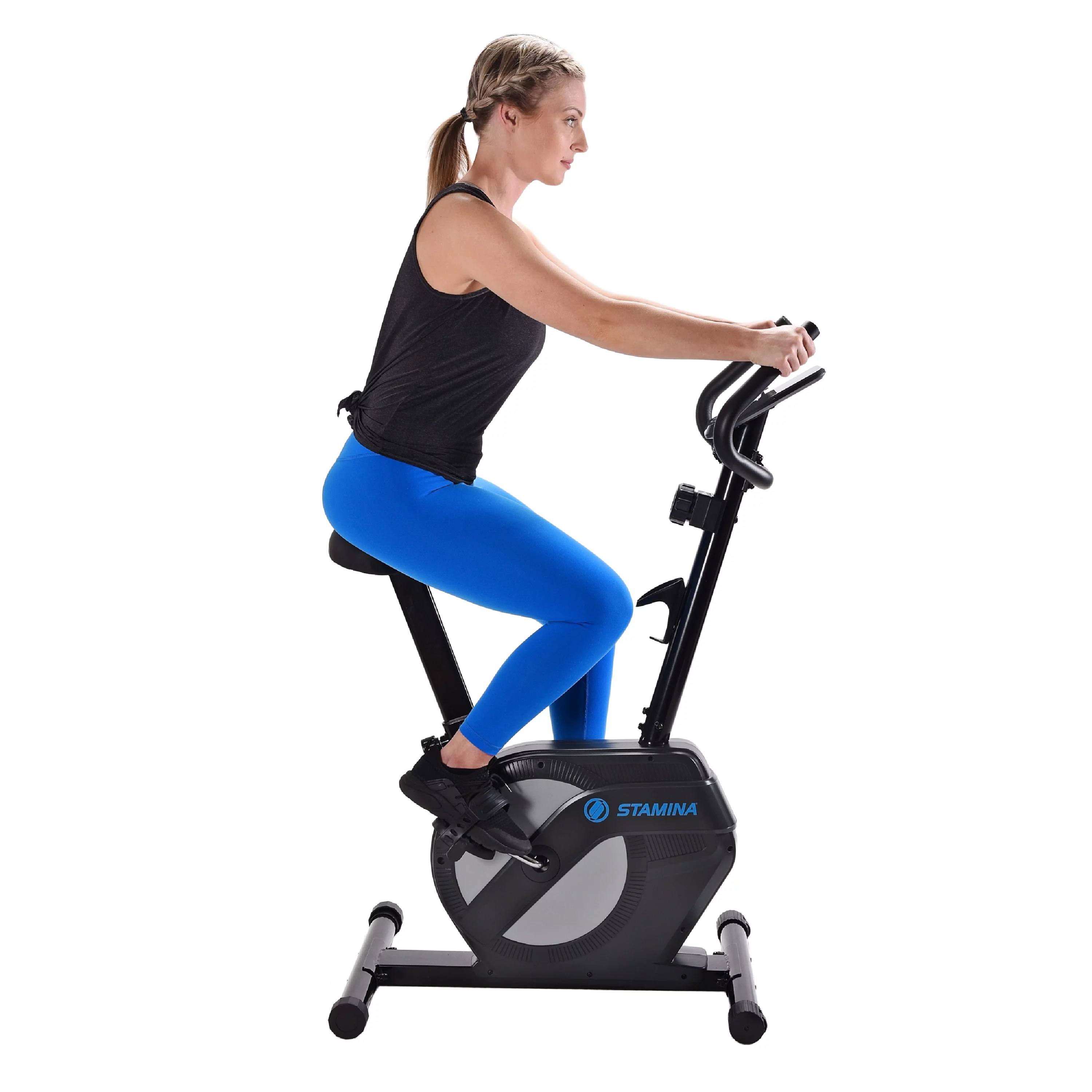 Stamina Upright Exercise Bike 1308, 8 Levels Magnetic Resistance, 300 lb. Weight Limit - Womvr