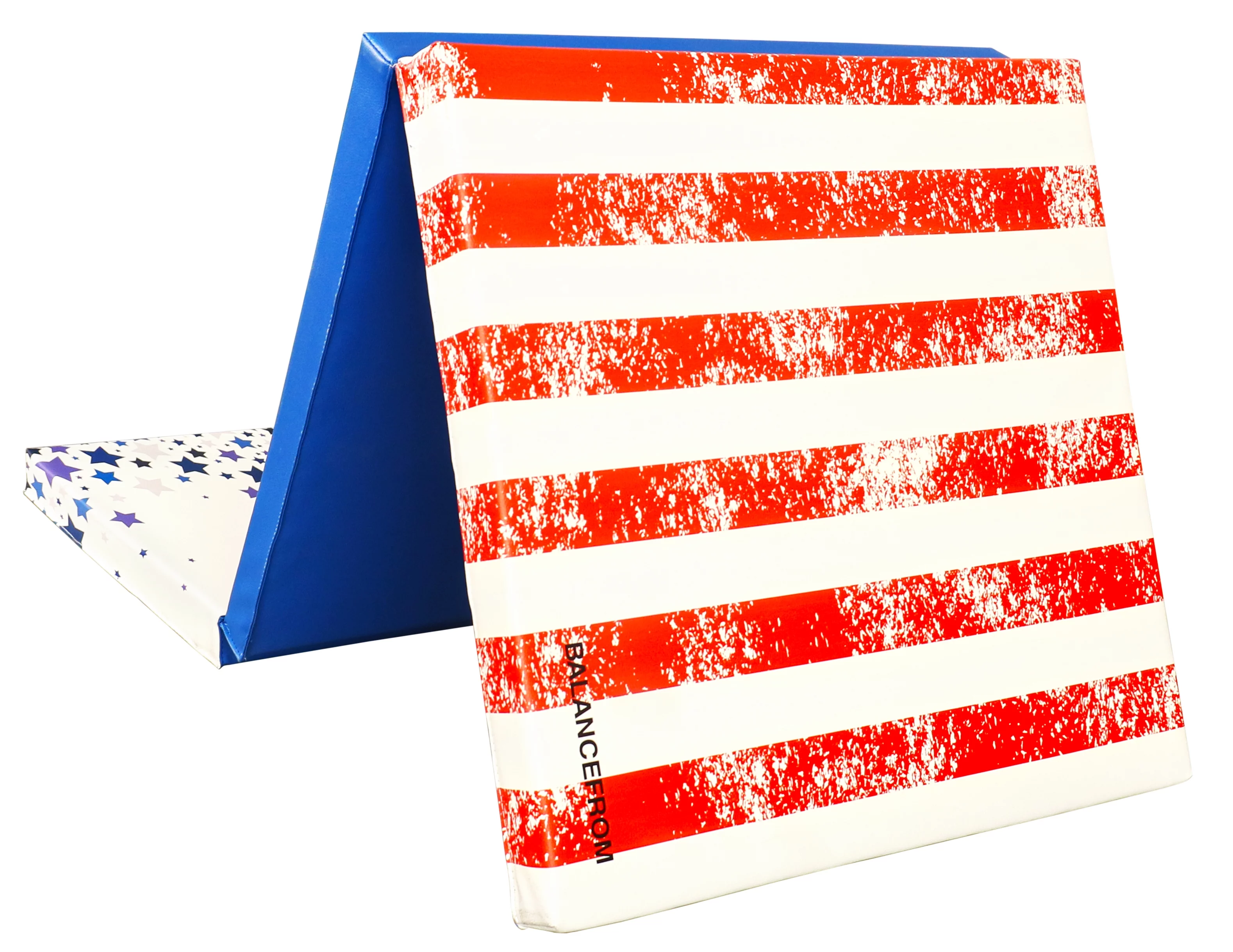 BalanceFrom 6 Ft. x 2 Ft. x 2 In. Three Fold Folding Exercise Mat with Carrying Handles for MMA, Gymnastics and Home Gym, Black - Womvr